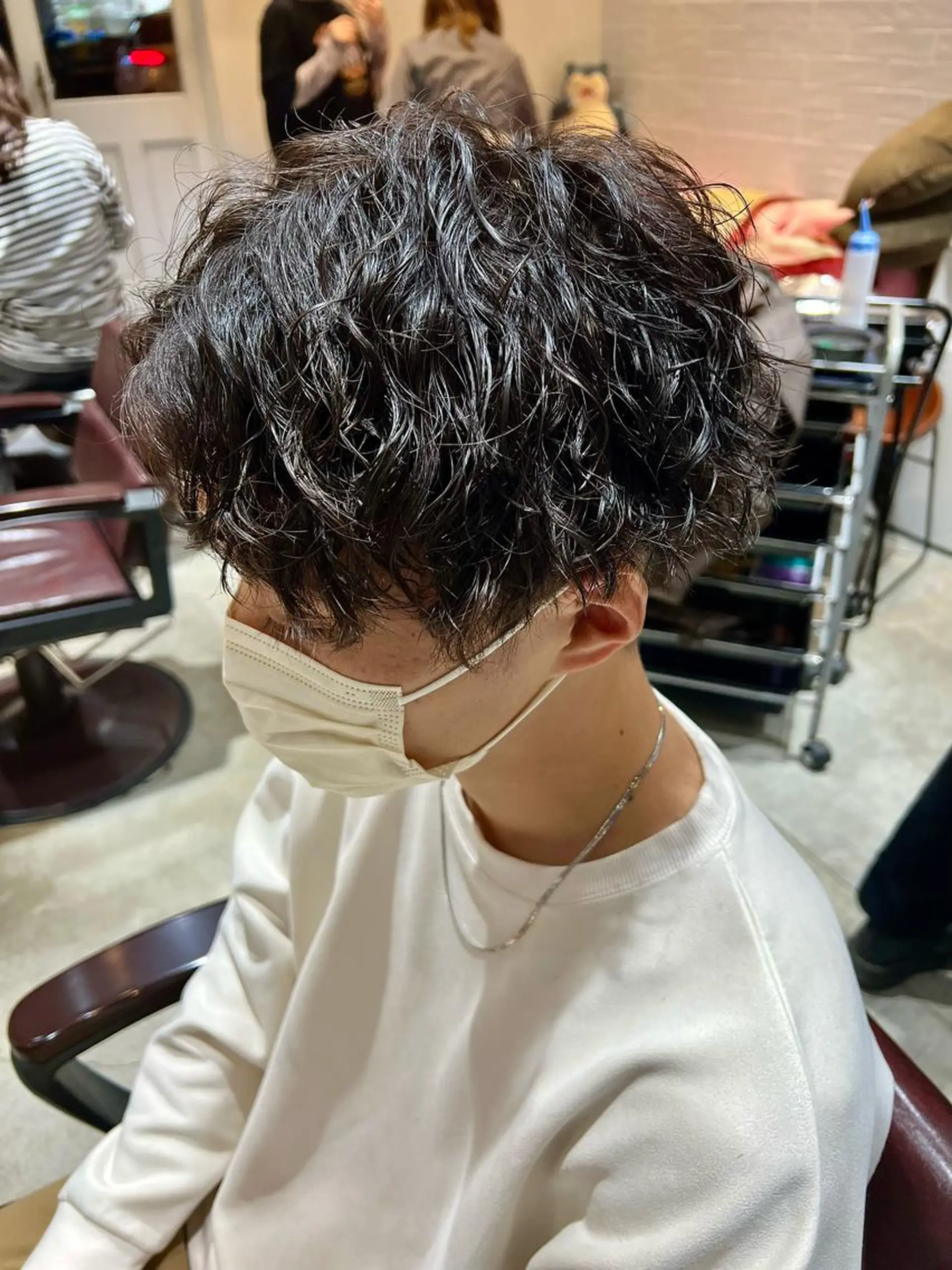 ショート パーマ メンズ カット パーマ 🦩パーマン🦩佐藤 航太のヘアスタイル