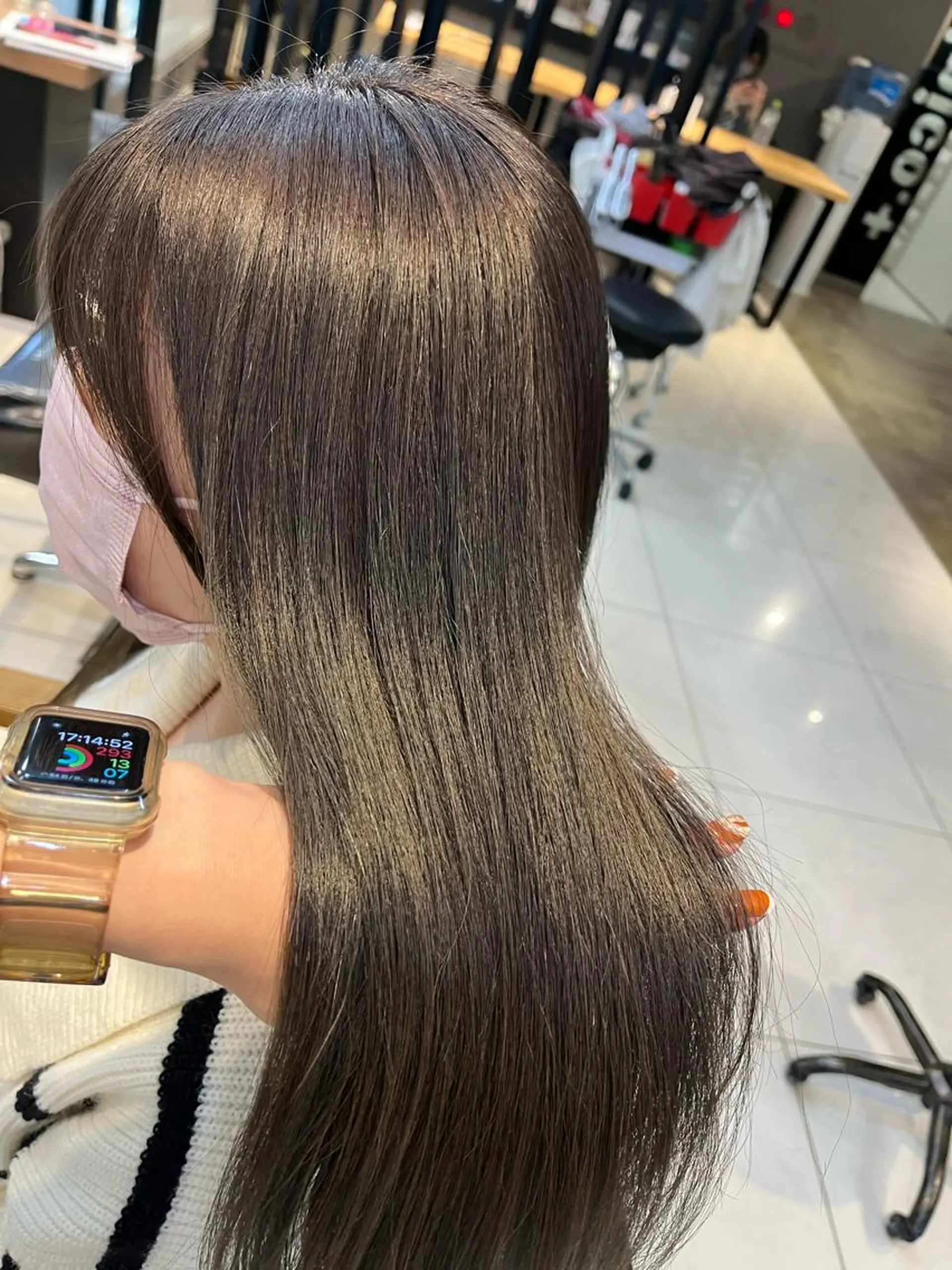 ロング カラー ヘアアレンジ メンズ キッズ ネイル マツエク・マツパ アイブロウ GO TODAY SHAiRE SALON所属・透明感カラー🤎 ゆりのヘアスタイル