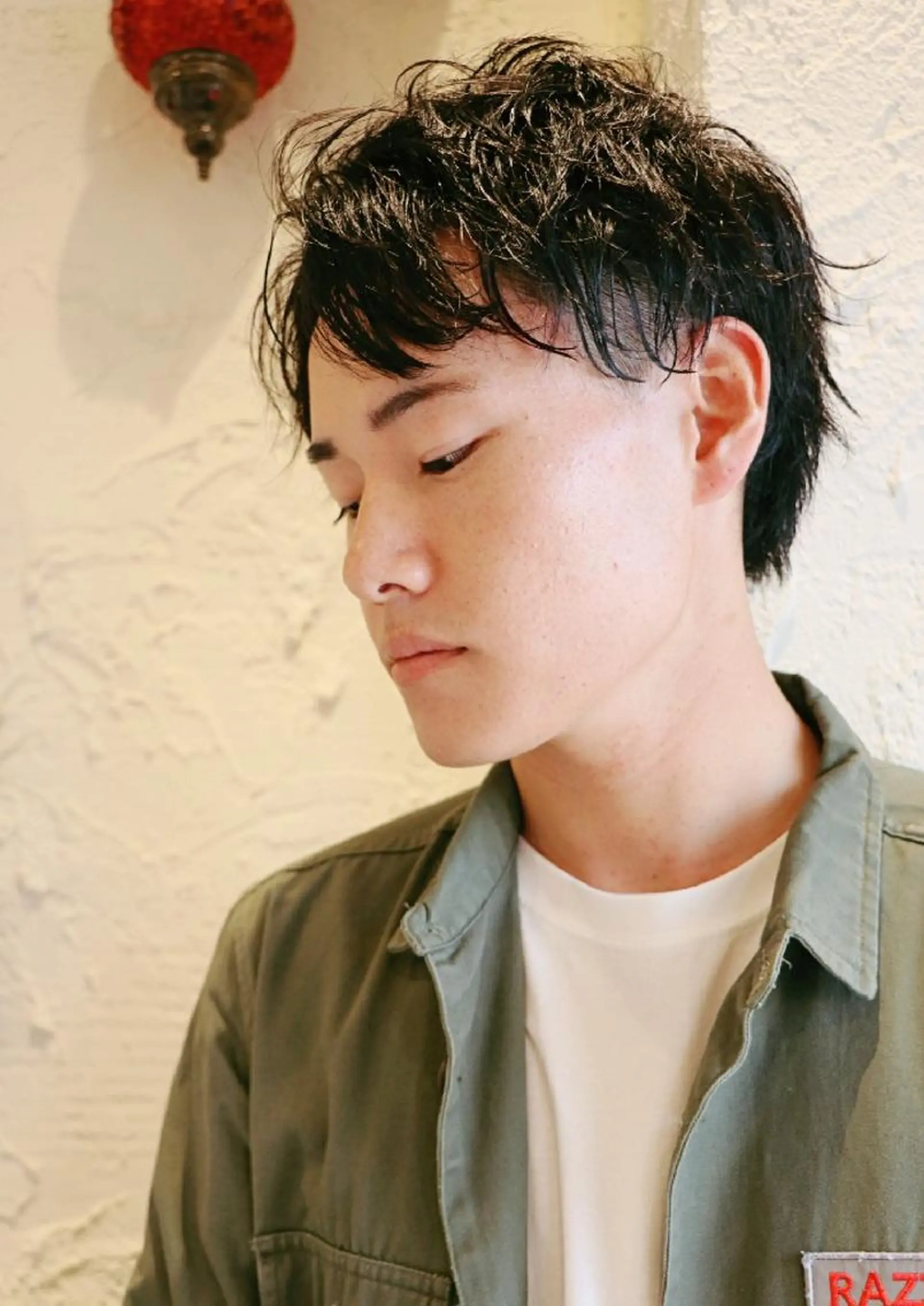 ショート パーマ メンズ 徳永 博志のヘアスタイル