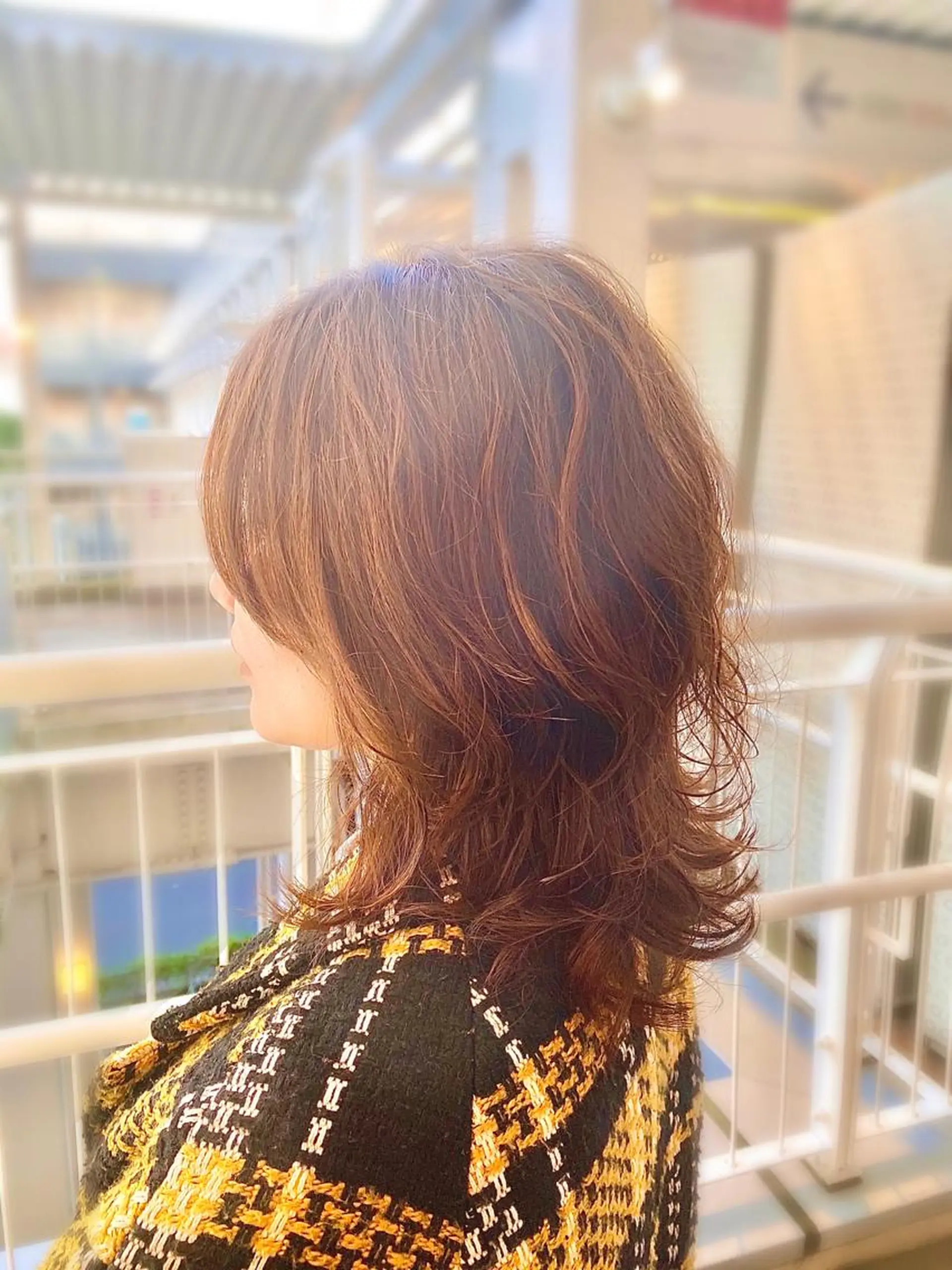 ミディアム カラー パーマ 大野 あさみのヘアスタイル