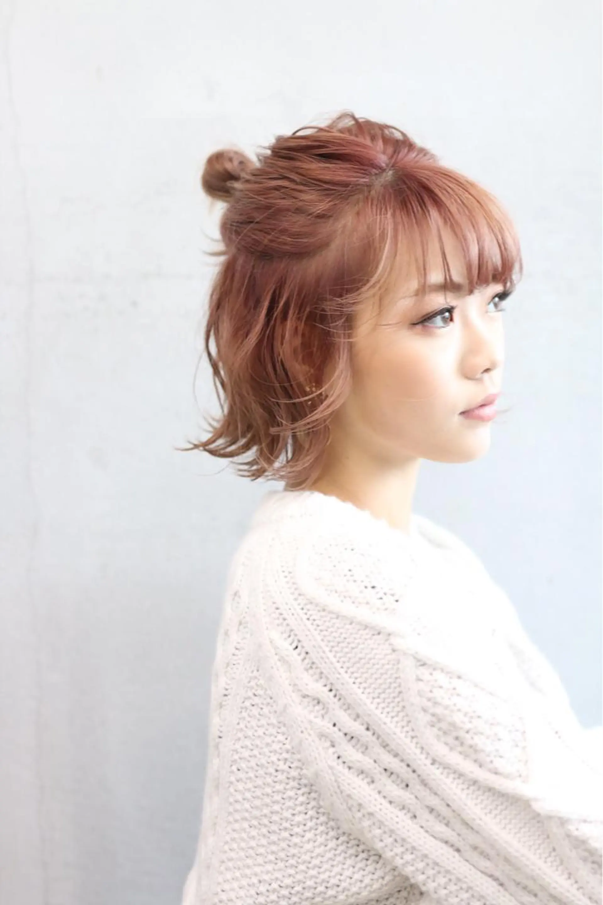 ショート カラー ベージュカラー ピンクカラー ピンクベージュ N/デザインカラー 🌿ナギのヘアスタイル