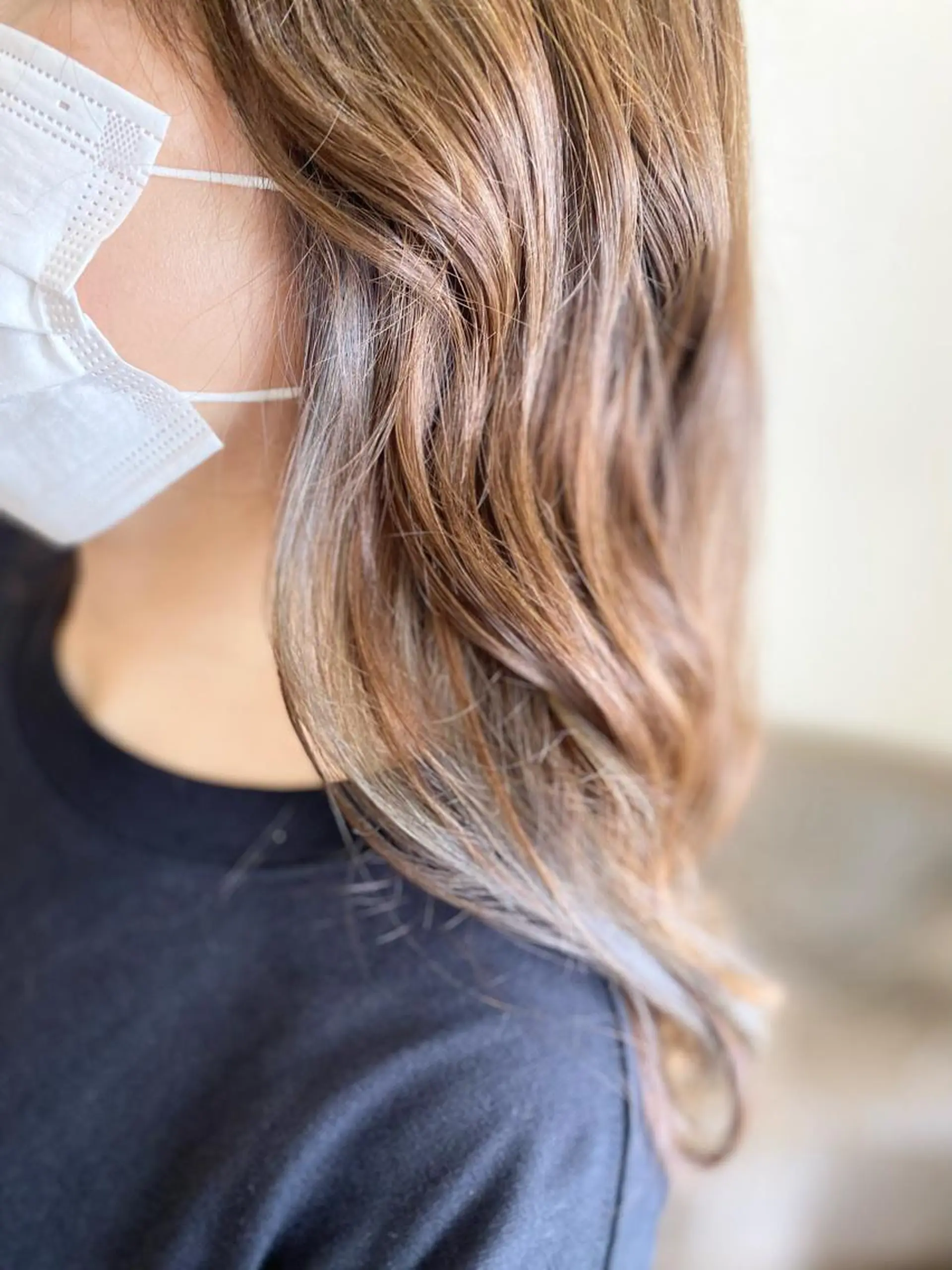 セミロング カラー ヘアカラー 堀 大輔のヘアスタイル