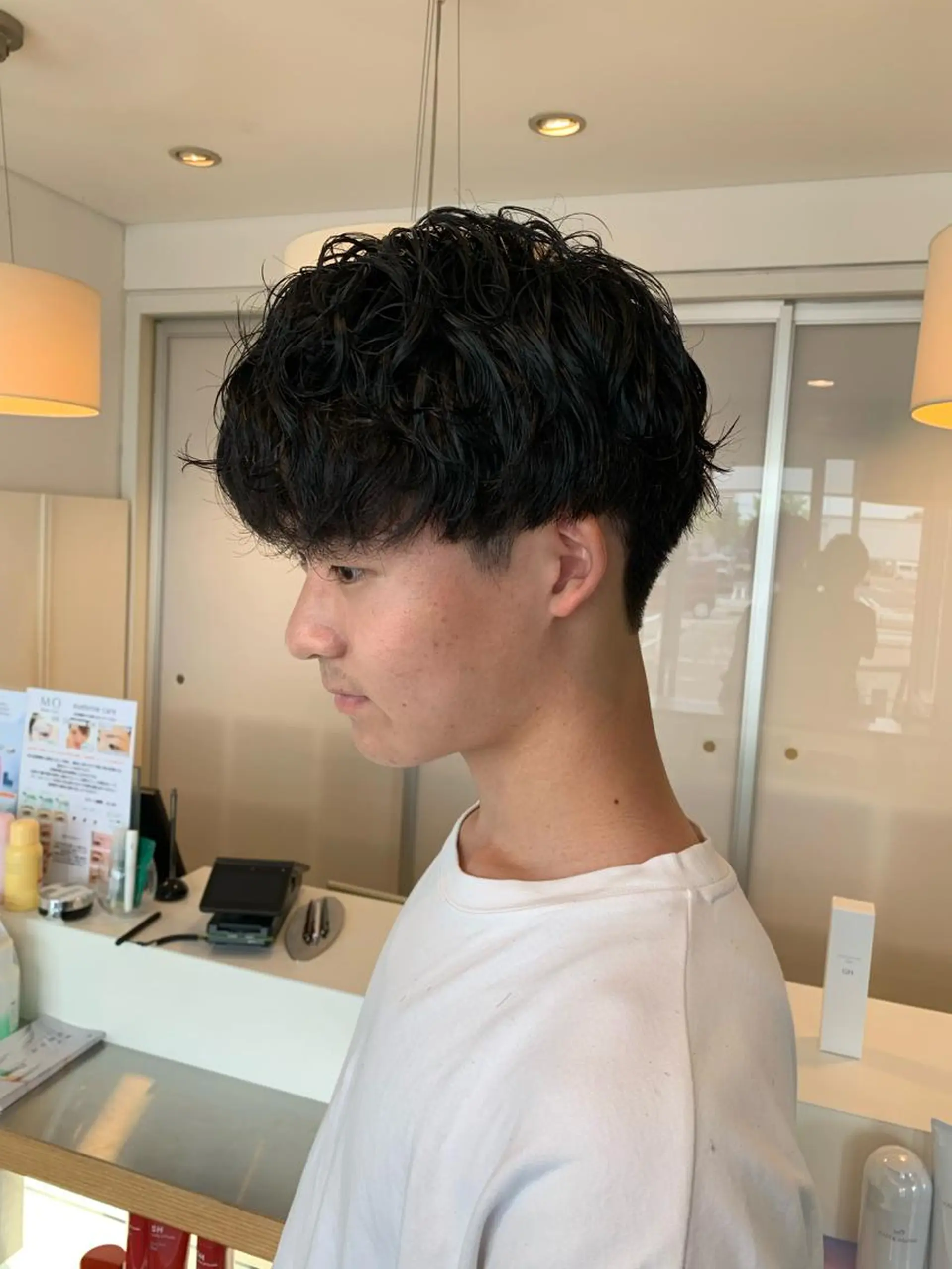 メンズ メンズパーマ 名竹聖治/透明感 カラー/縮毛矯正のヘアスタイル