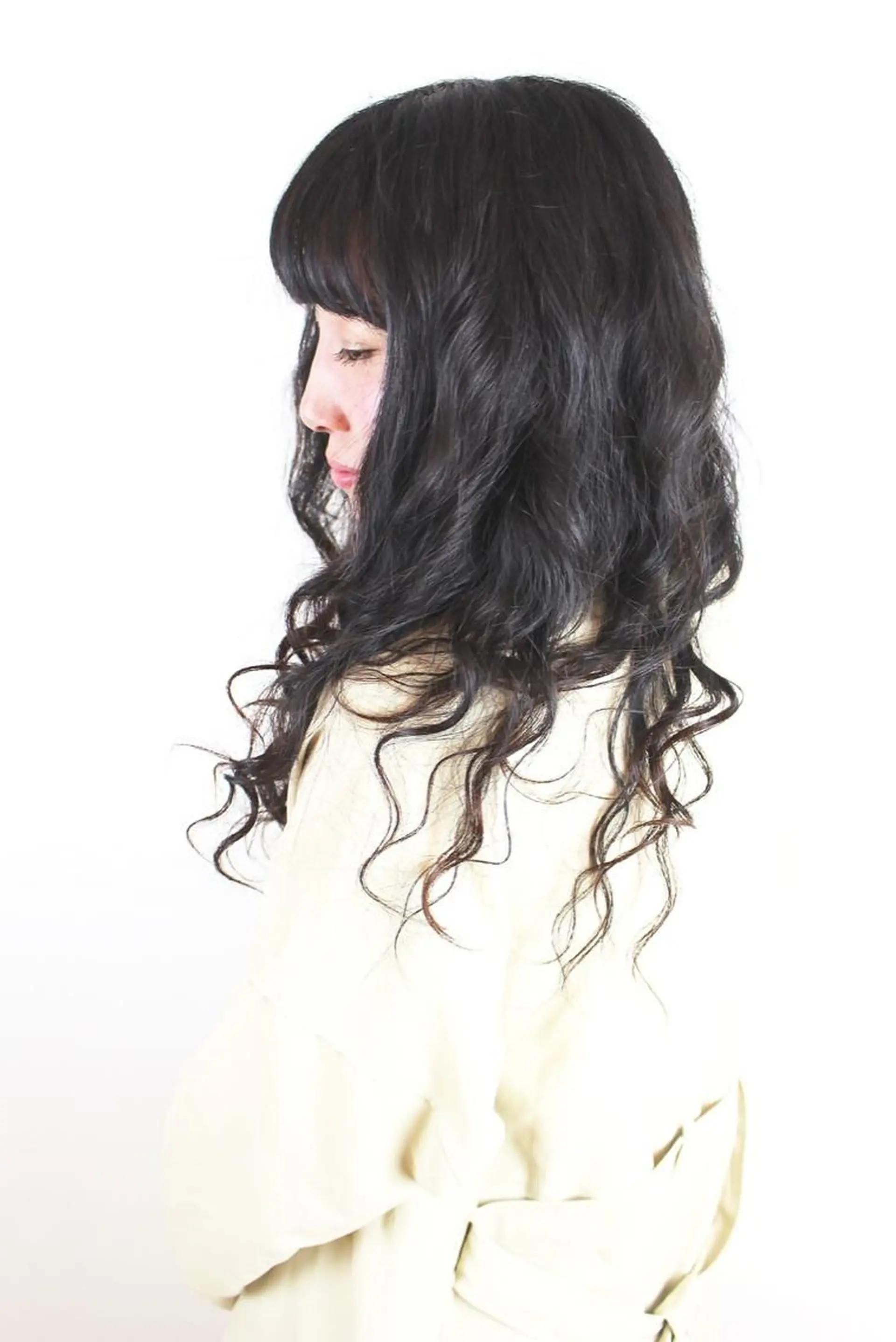 ロング パーマ 岡本 智次のヘアスタイル