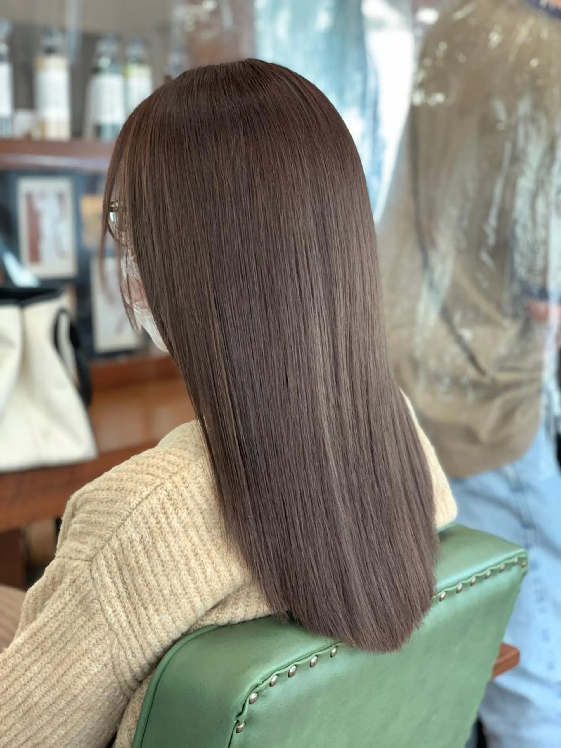 ロング カラー 透明感カラー グレージュ 髪質改善/縮毛矯正 鈴木裕介のヘアスタイル