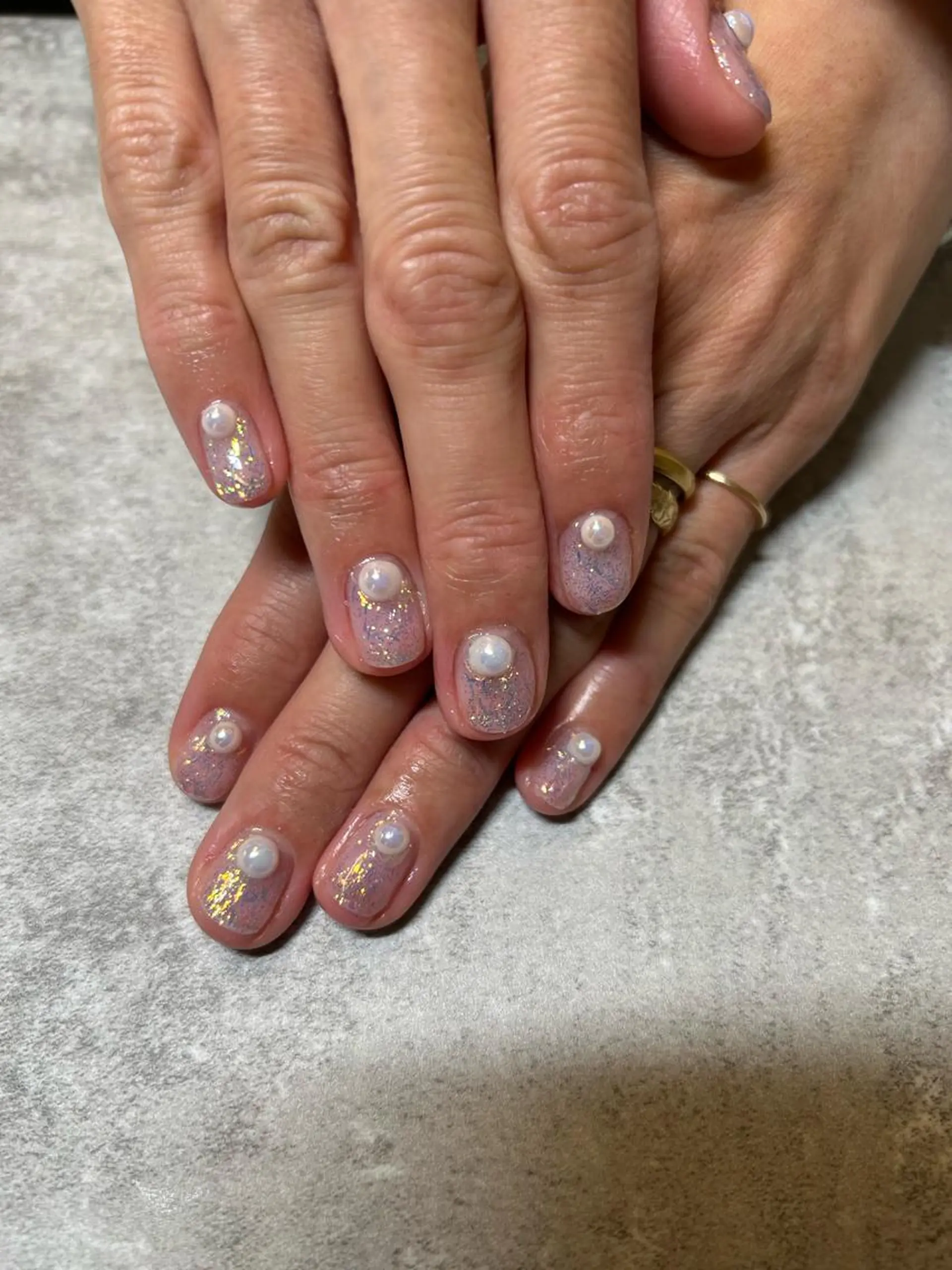 ネイル ラメ(グリッター) ワンカラーネイル ハンドネイル 自宅サロン♡ Mamiのネイルデザイン