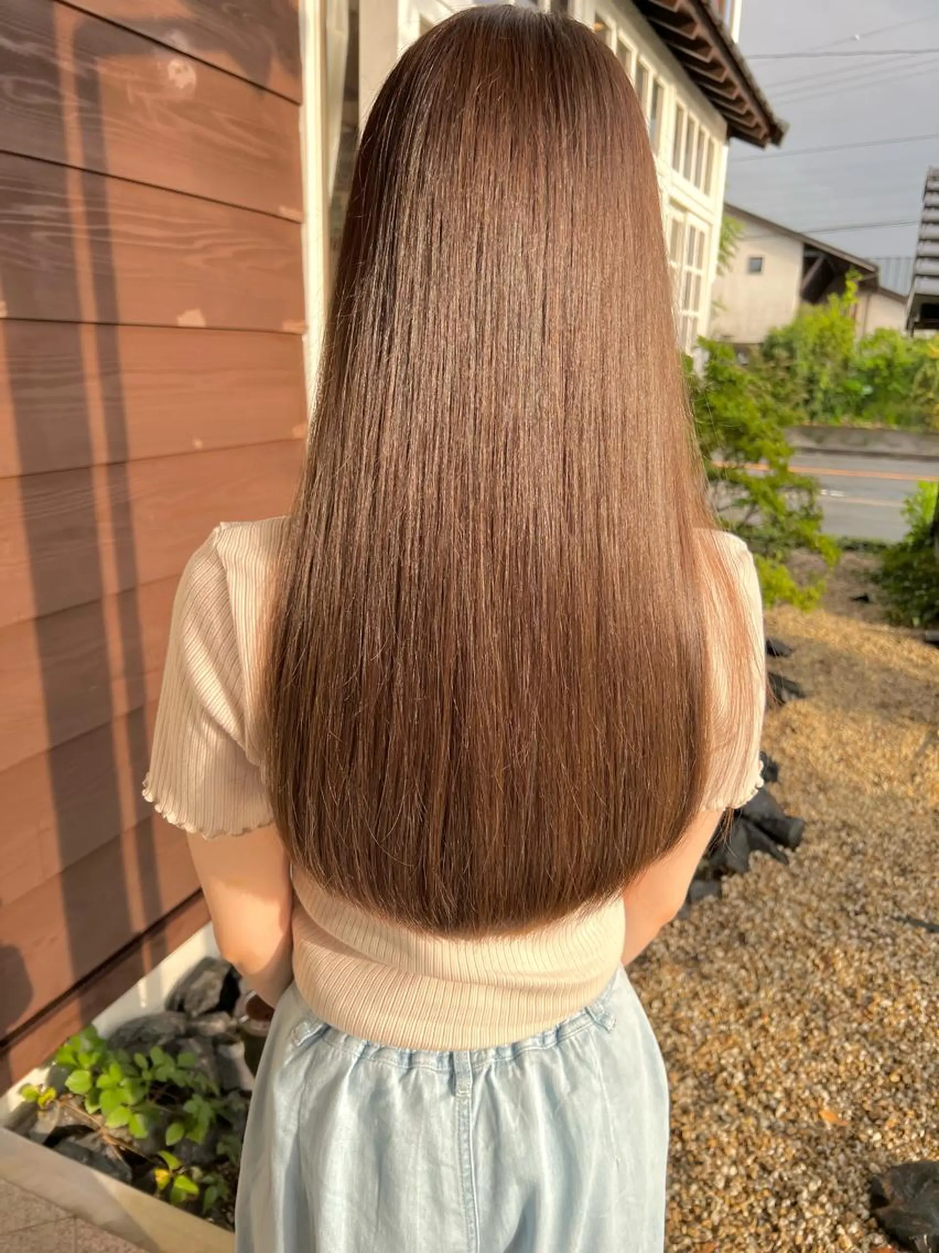 セミロング カラー パーマ Artist 藤﨑紘成のヘアスタイル