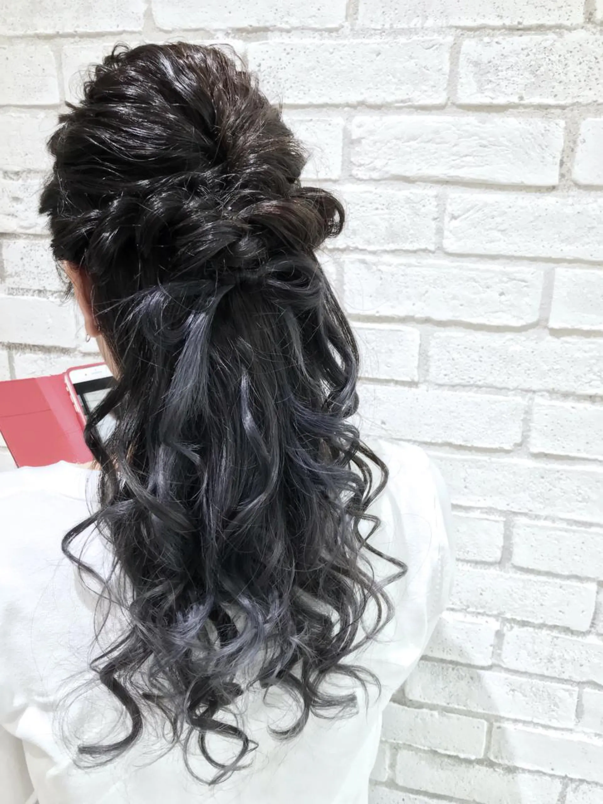 ロング カラー パーマ ヘアアレンジ メンズ キッズ ネイル マツエク・マツパ ヘアカラー バレイヤージュ/ 髪質改善/渡邉悟🌱のヘアスタイル