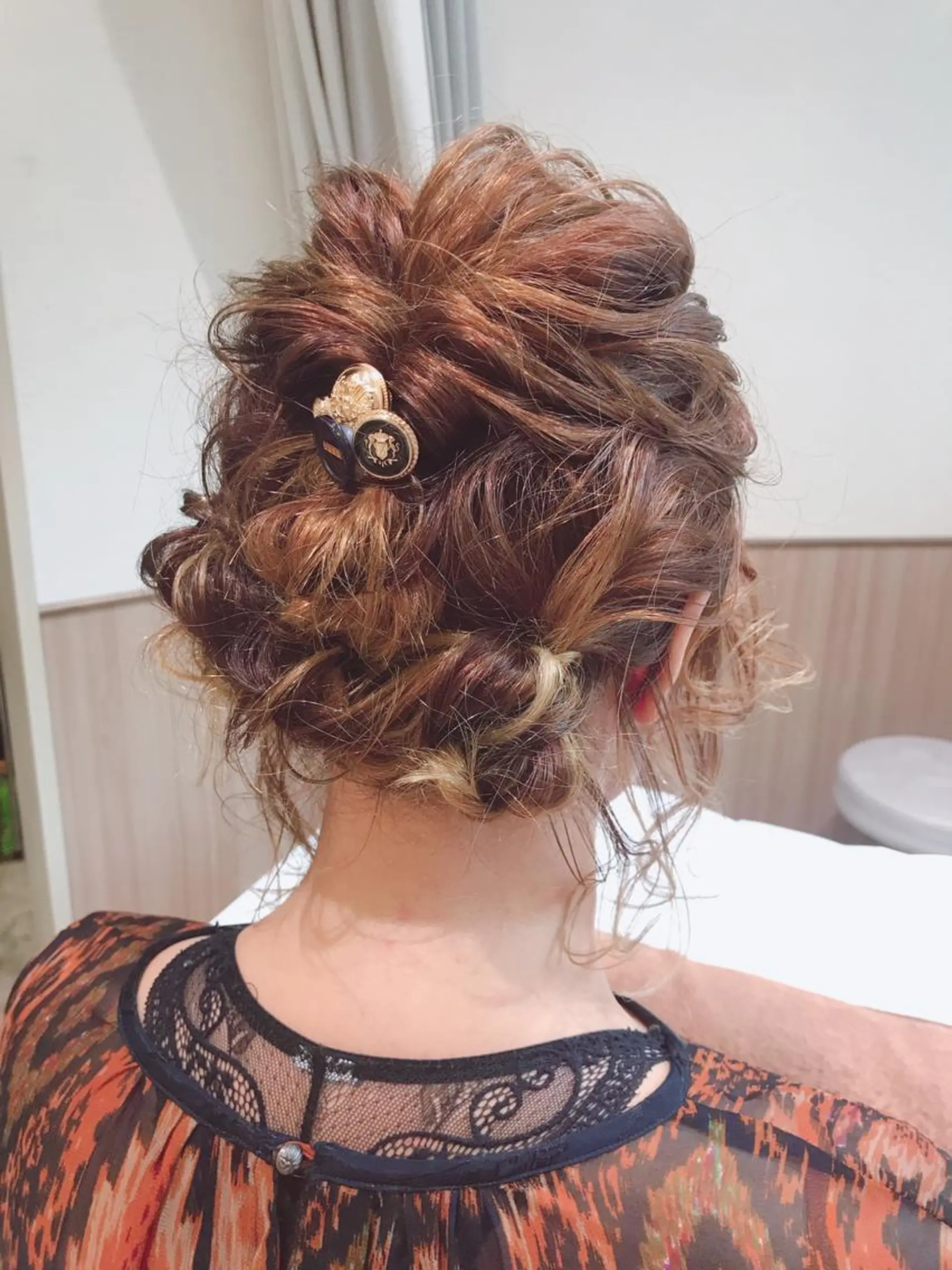 ミディアム カラー ヘアアレンジ 古川 琴美のヘアスタイル