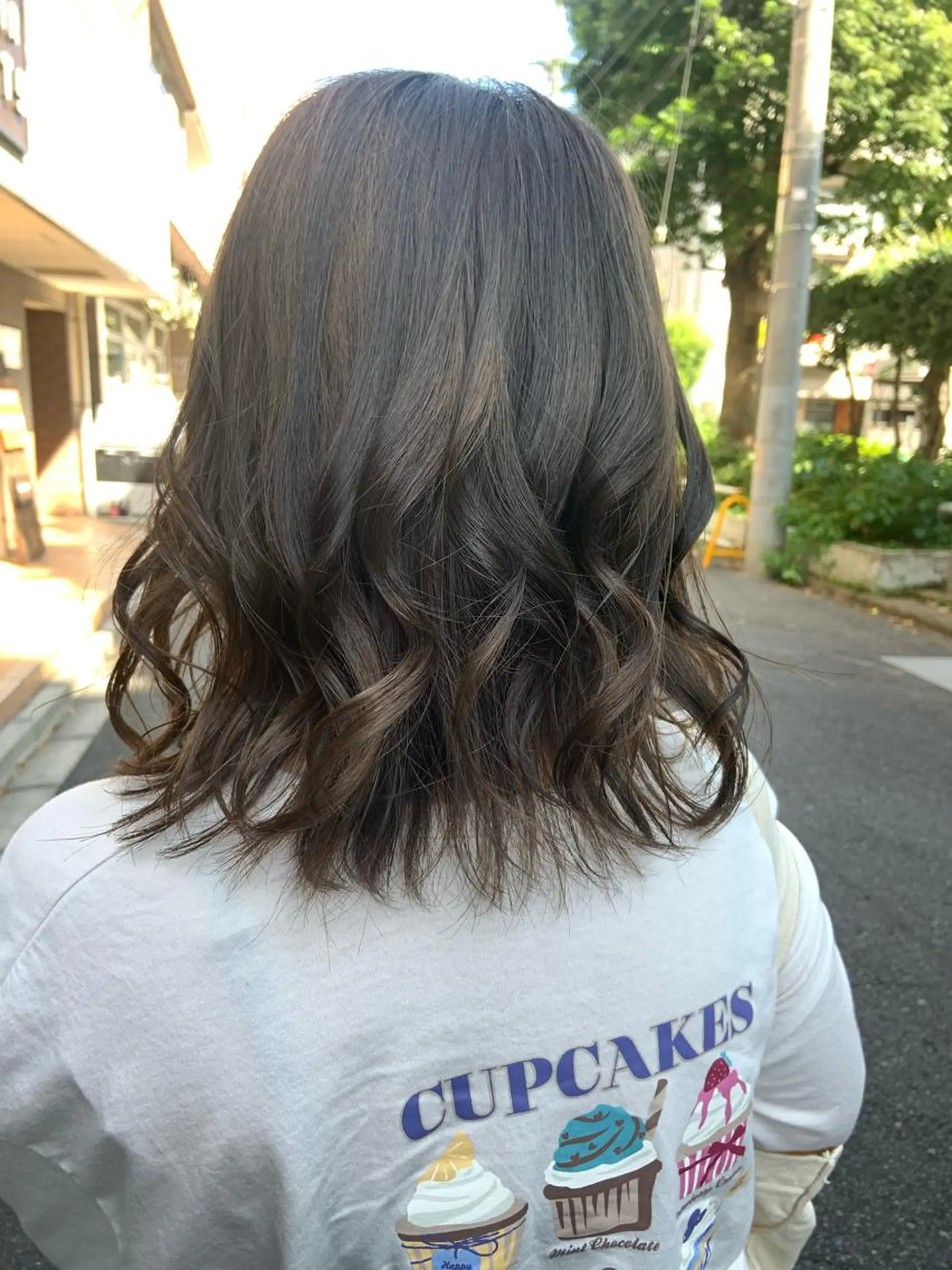 ミディアム カラー ヘアアレンジ ブリーチ グレージュ ミルクティーグレージュ rita atelier 【リタ】所属・韓国hair🦋 Nanaのヘアスタイル