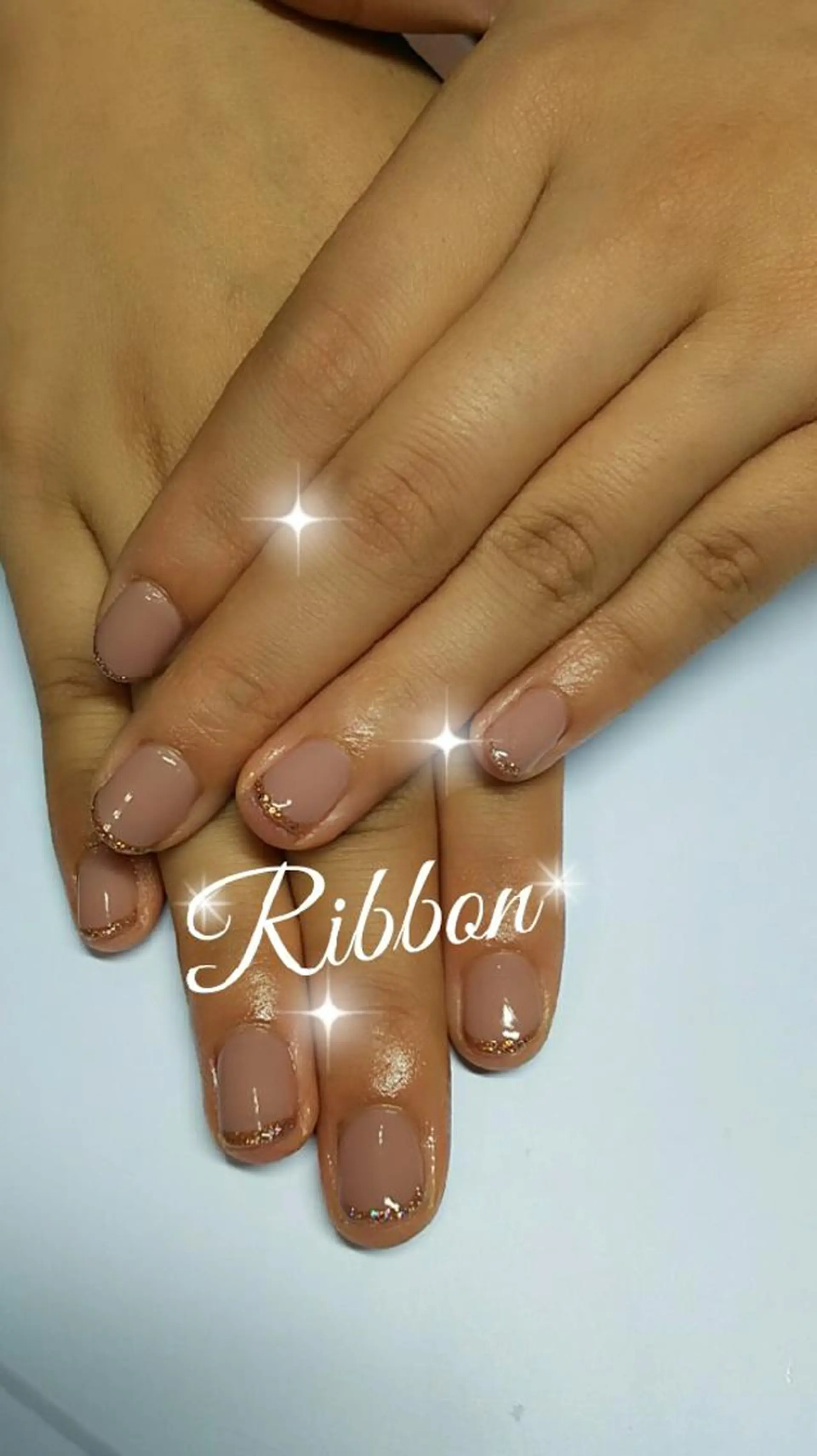 ネイル アートネイル ラメ(グリッター) ワンカラーネイル トップネイリスト Ribbon立川店のネイルデザイン