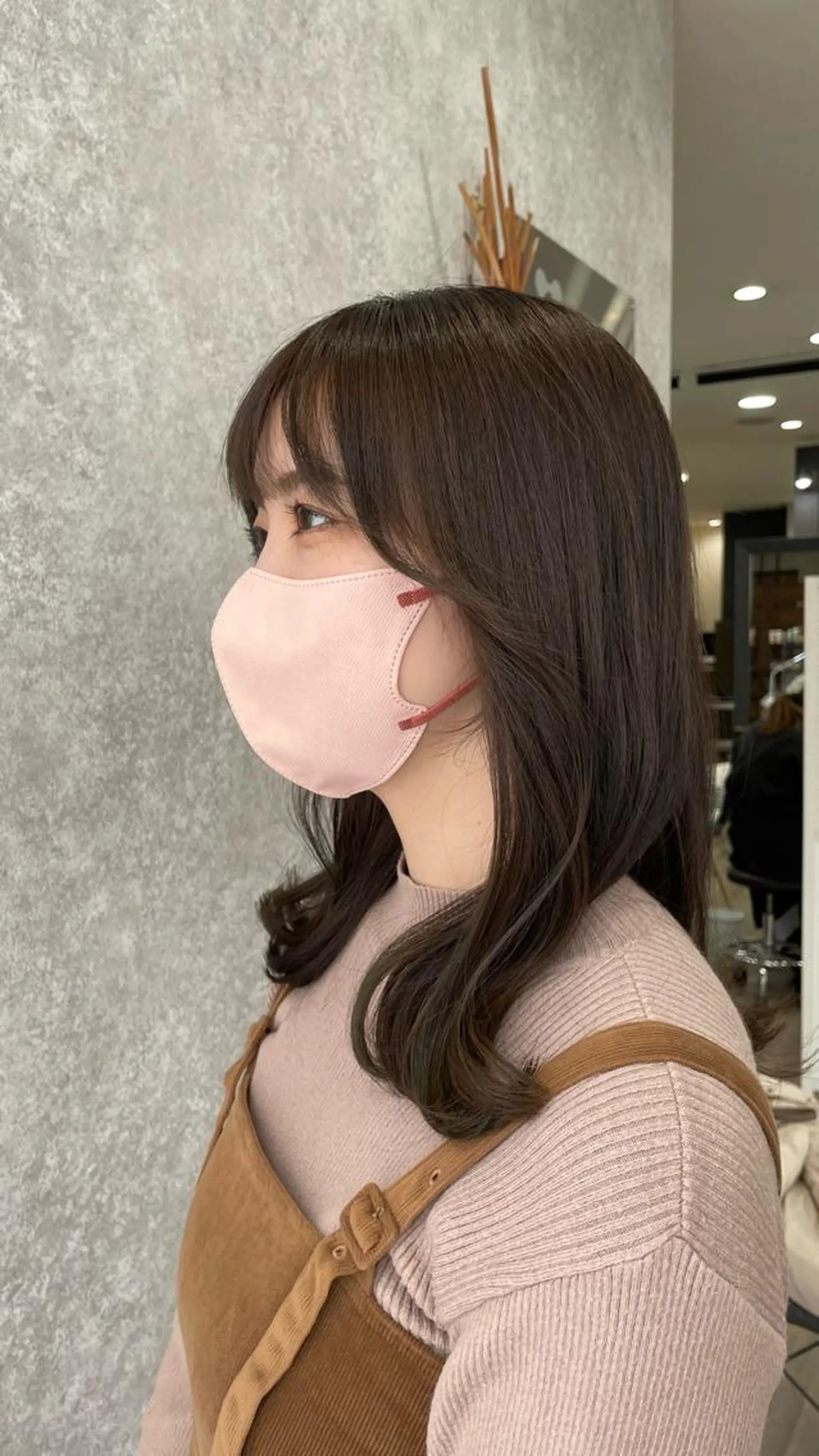 ロング カラー たなか りなのヘアスタイル