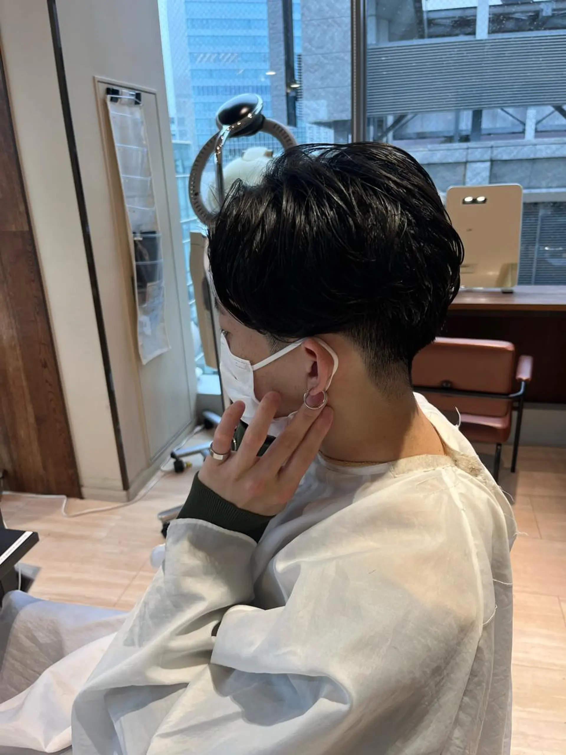 パーマ メンズ 赤羽今日子/レイヤー /盛れる顔まわりのヘアスタイル