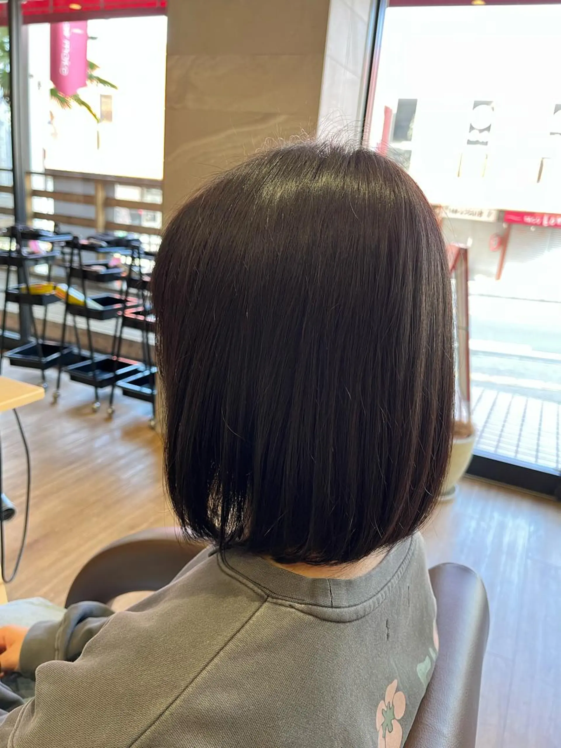 ミディアム ボブ ヘアメイクアクト都賀 國吉のヘアスタイル