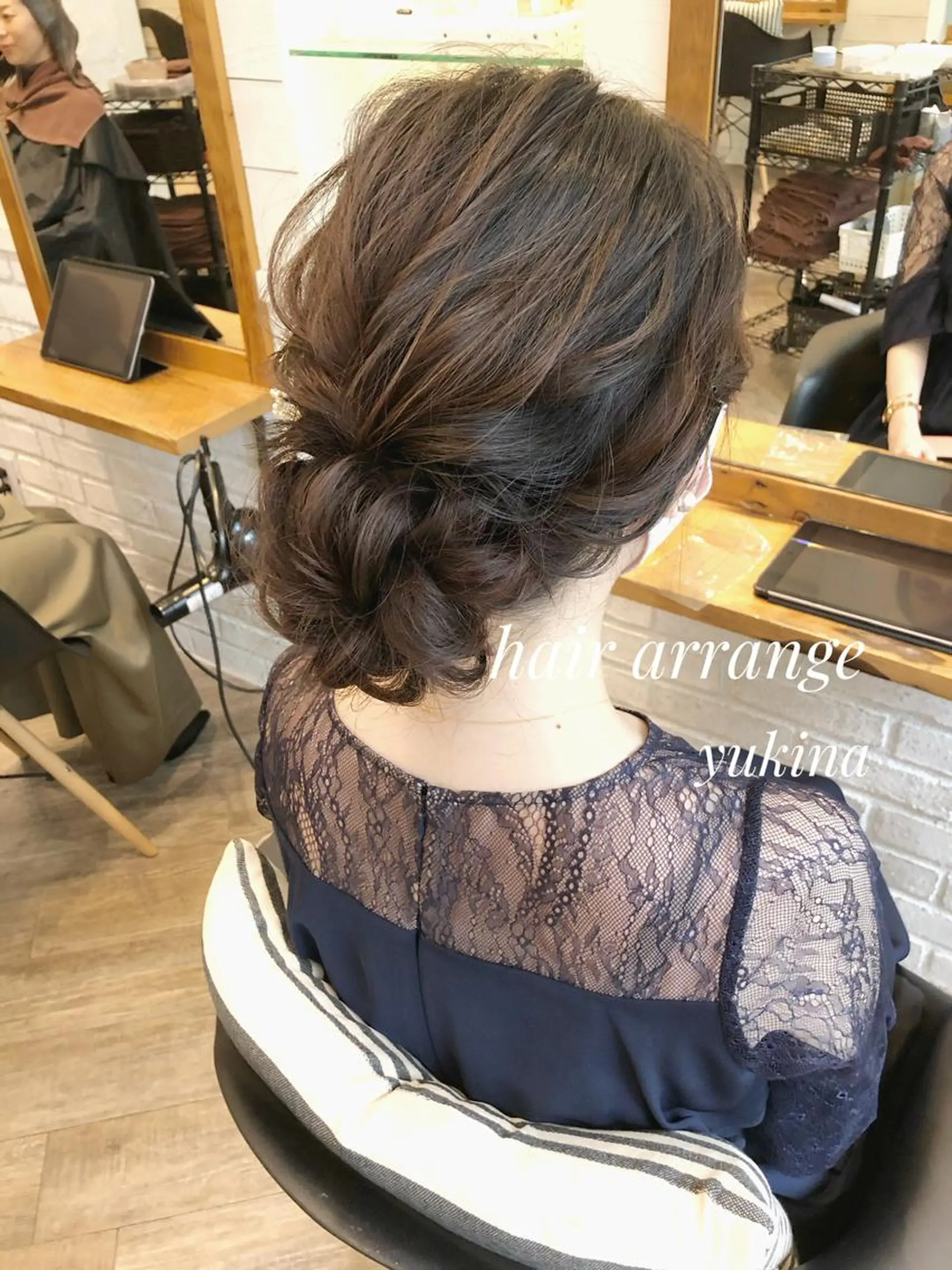 ロング お団子ヘア ヘアセット ✨透明感ケアカラー✨ 長野ゆきなのヘアスタイル