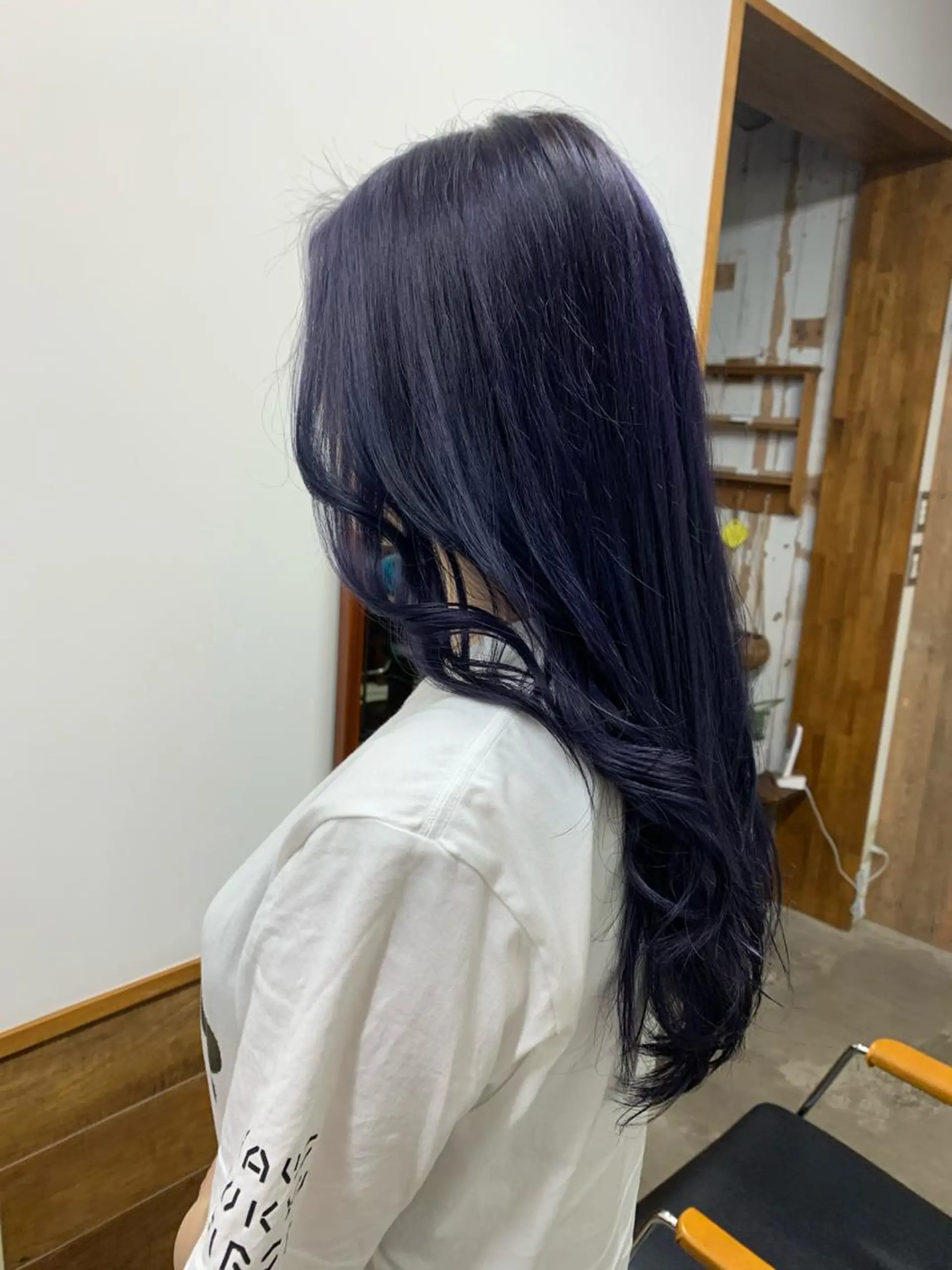 ロング パープルカラー Ririkoボブ 透明感カラー🤍のヘアスタイル