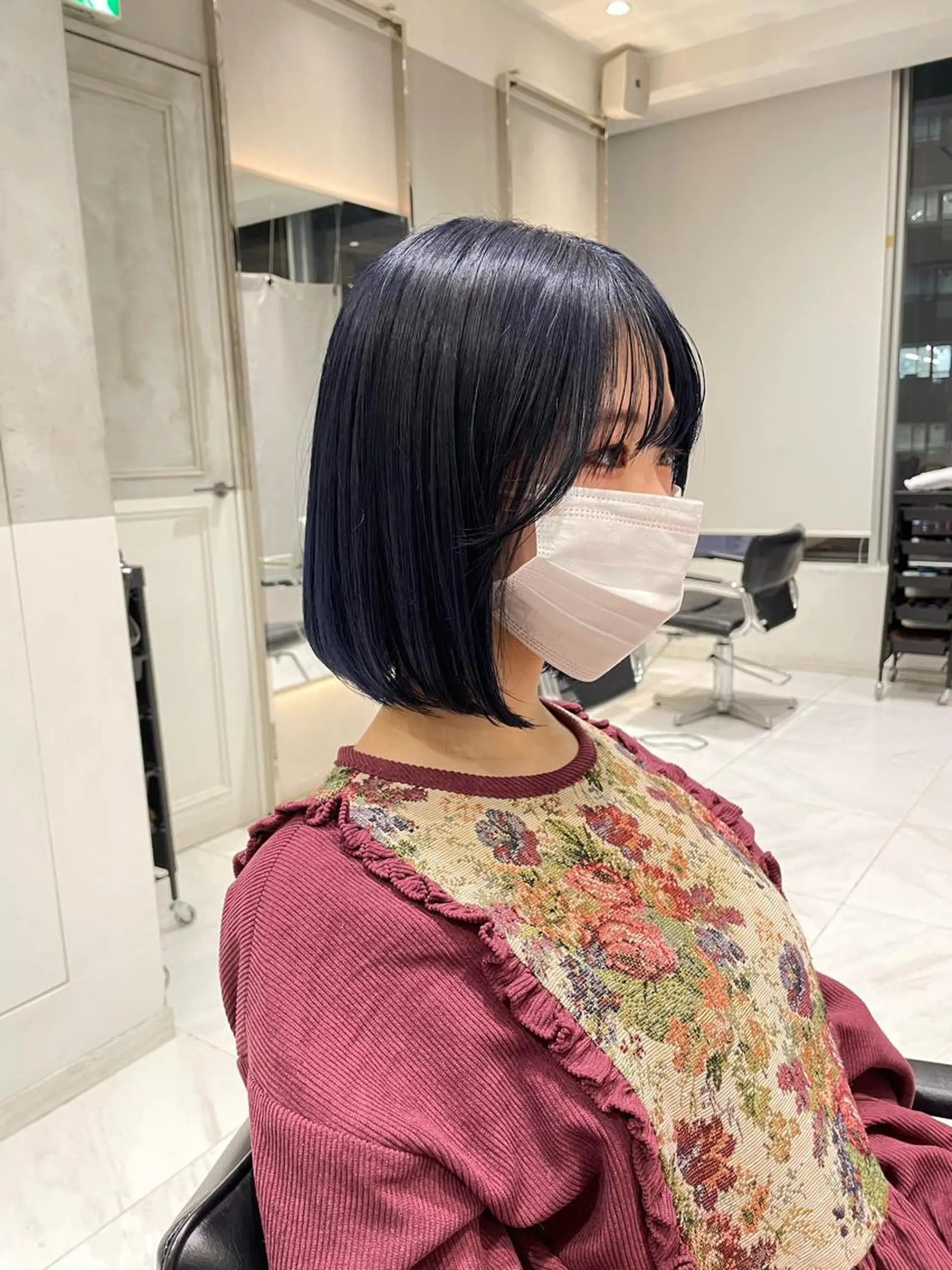 ミディアム オリーブ カラー✨有坂映哉のヘアスタイル