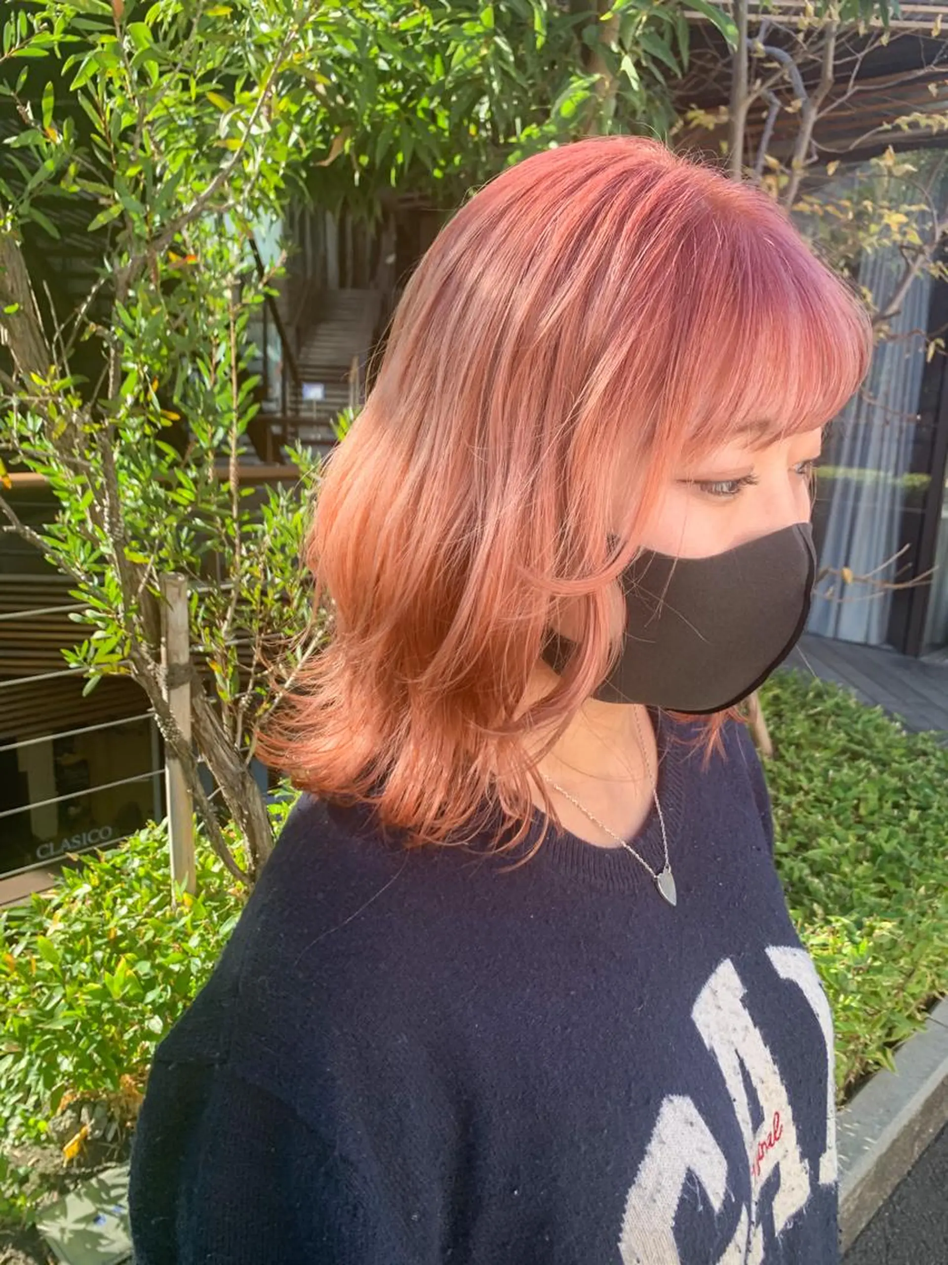 ミディアム カラー ヘアアレンジ ヘアカラー トリートメント yuka .のヘアスタイル