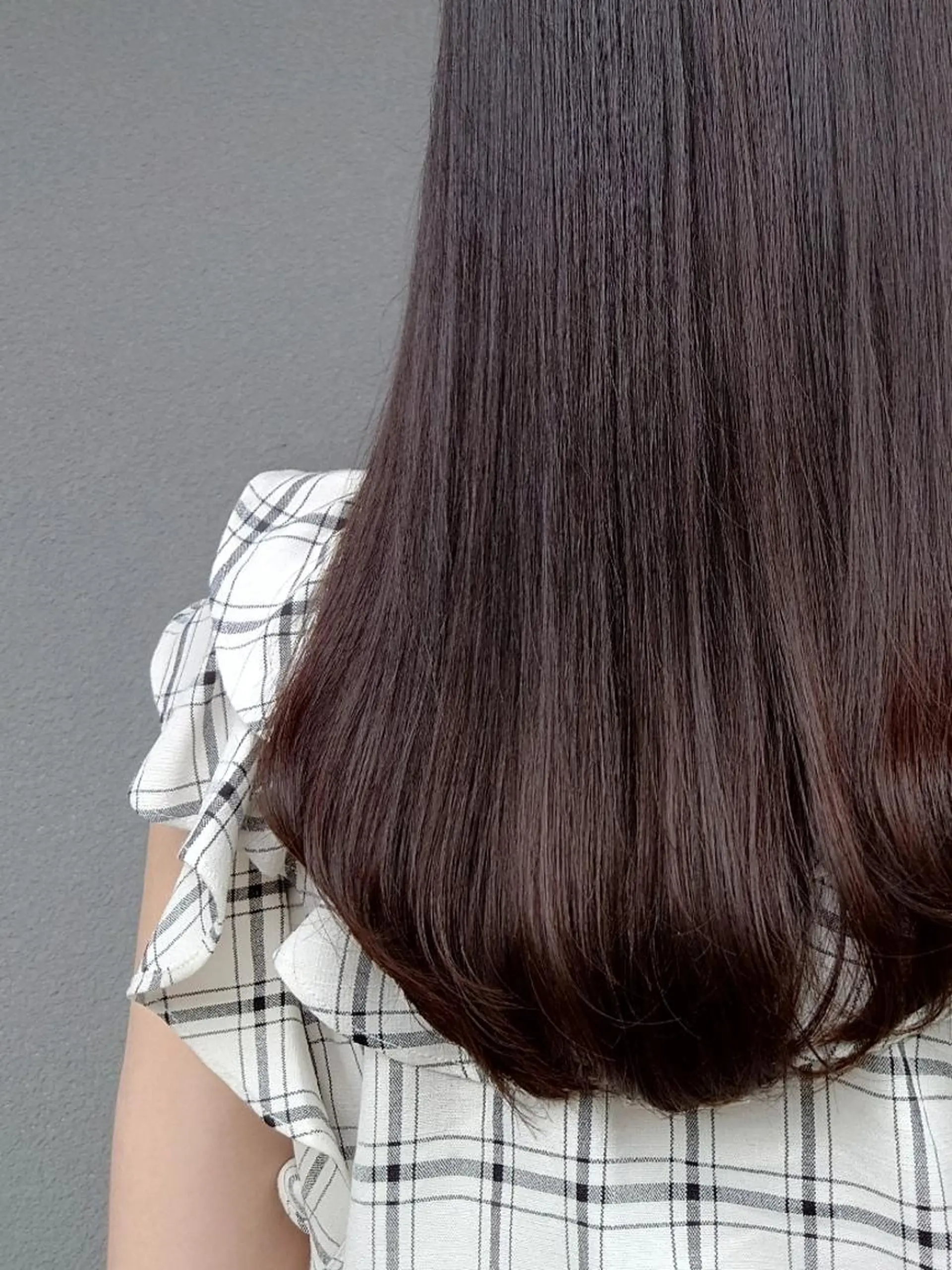 ロング パーマ ヘアアレンジ カラー アクアカラー ブリーチ ハイライトカラー くせ毛 ハイライト カット パーマ 縮毛矯正 トリートメント かわい ゆうな 髪質改善/縮毛矯正のヘアスタイル