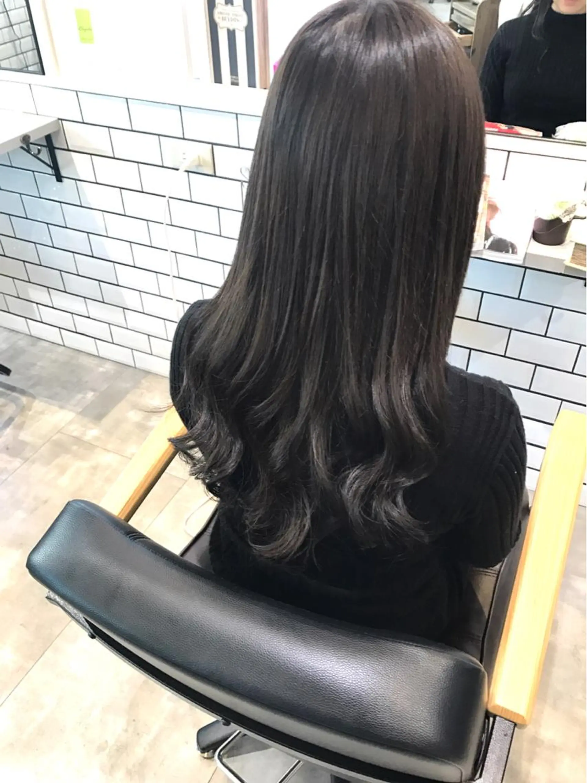 ロング カラー ブルーカラー ブルージュ ヤマナカ エリカのヘアスタイル