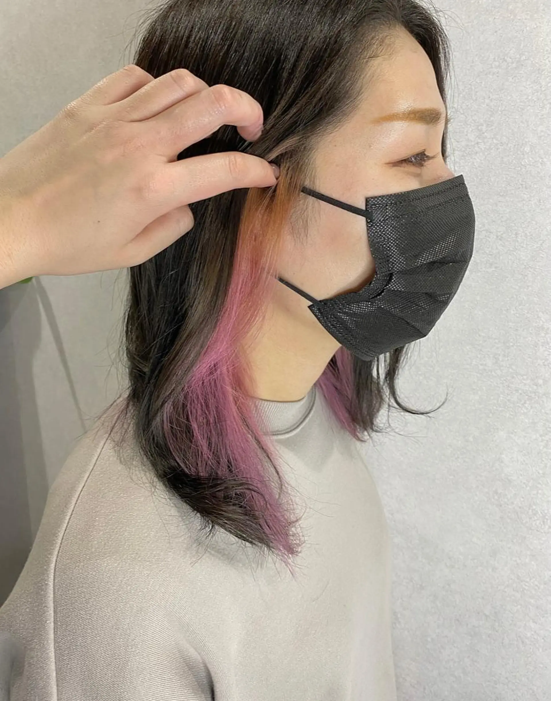 セミロング カラー ヘアカラー Designer EGGのマツエク・マツパデザイン