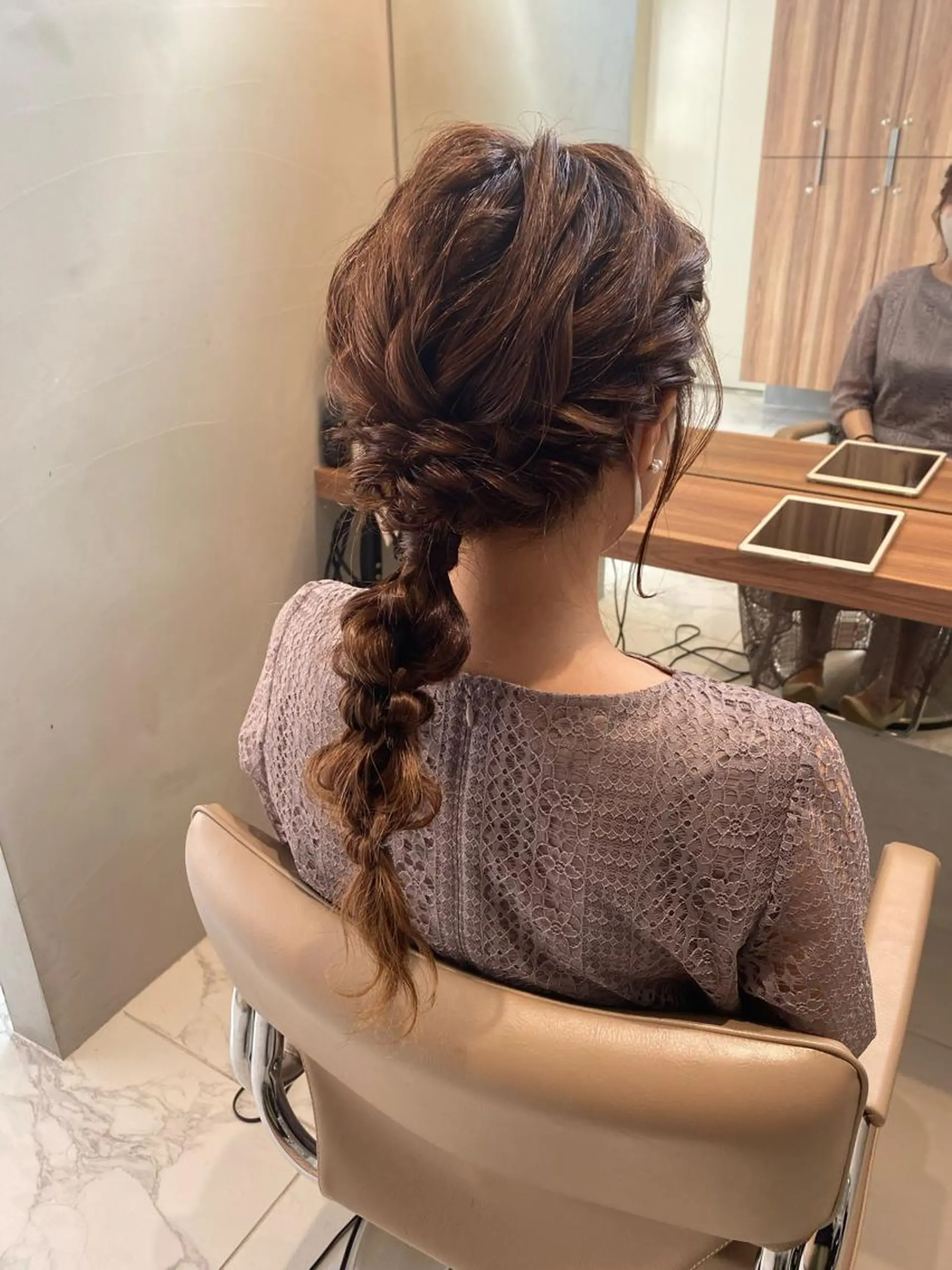 ロング ヘアセット 透明感モテ艶髪カラー Gallicaイリサのヘアスタイル