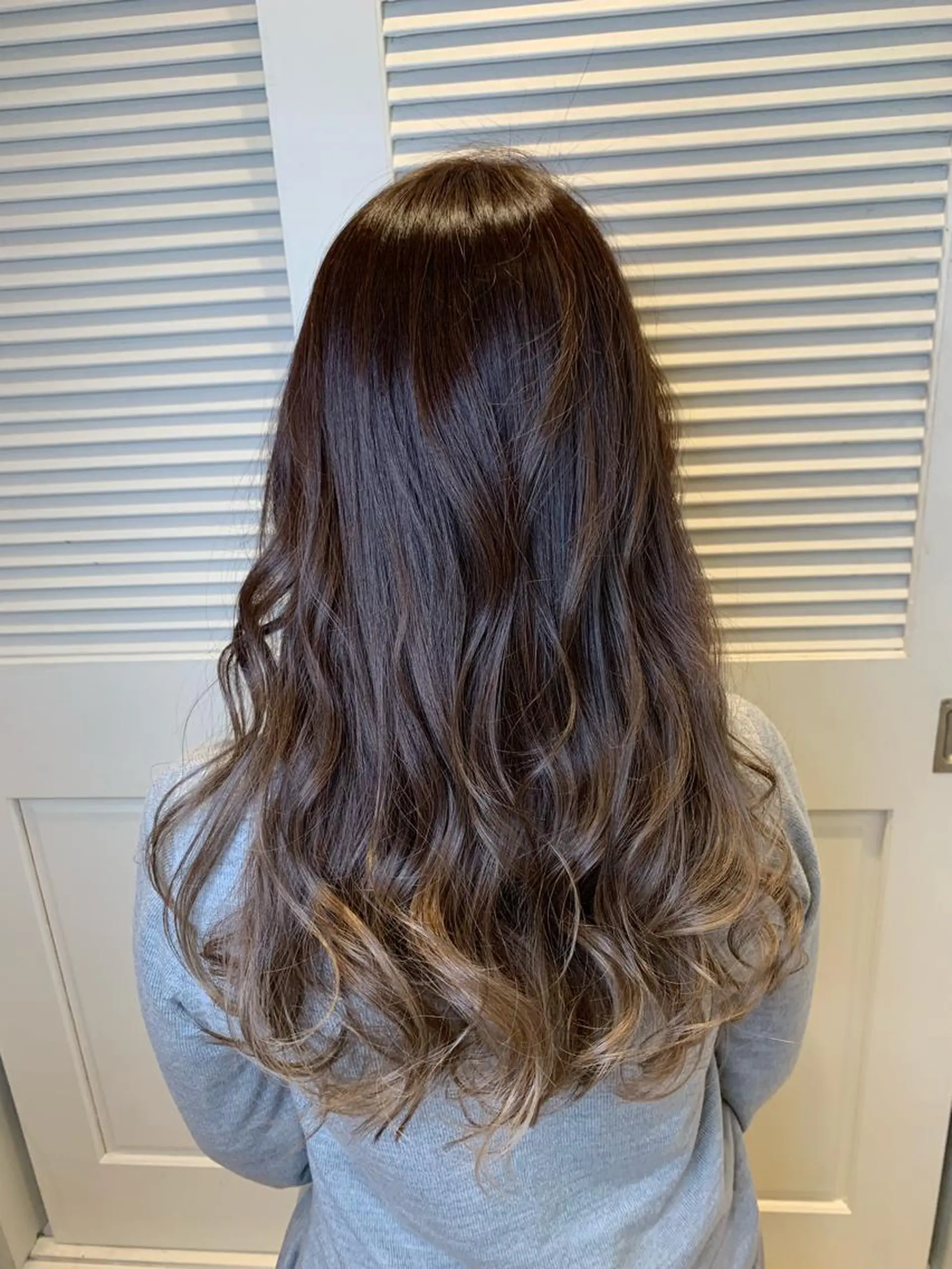 セミロング レイヤーカット ヘアカラー トリートメント 渋谷ハイトーン/ デザインカラー阿部のヘアスタイル