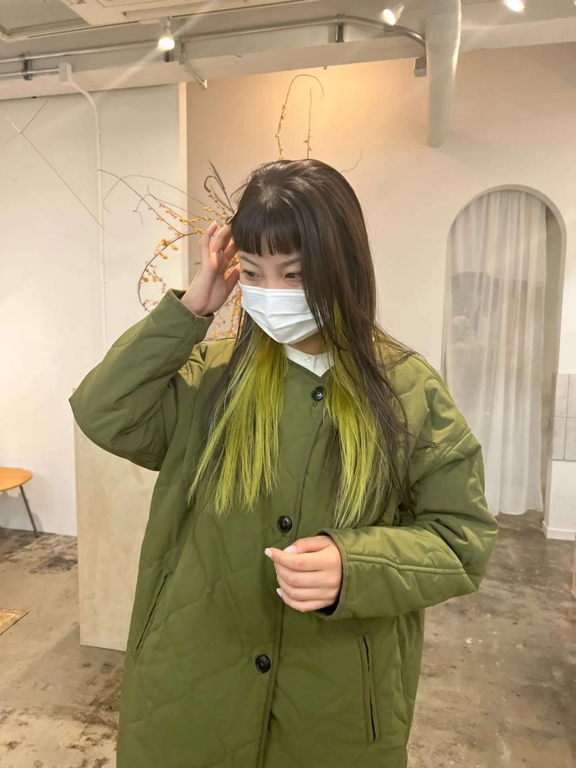 ロング カラー インナーカラー ヘアカラー 清水愛果/似合わせ カット/透明感カラーのヘアスタイル