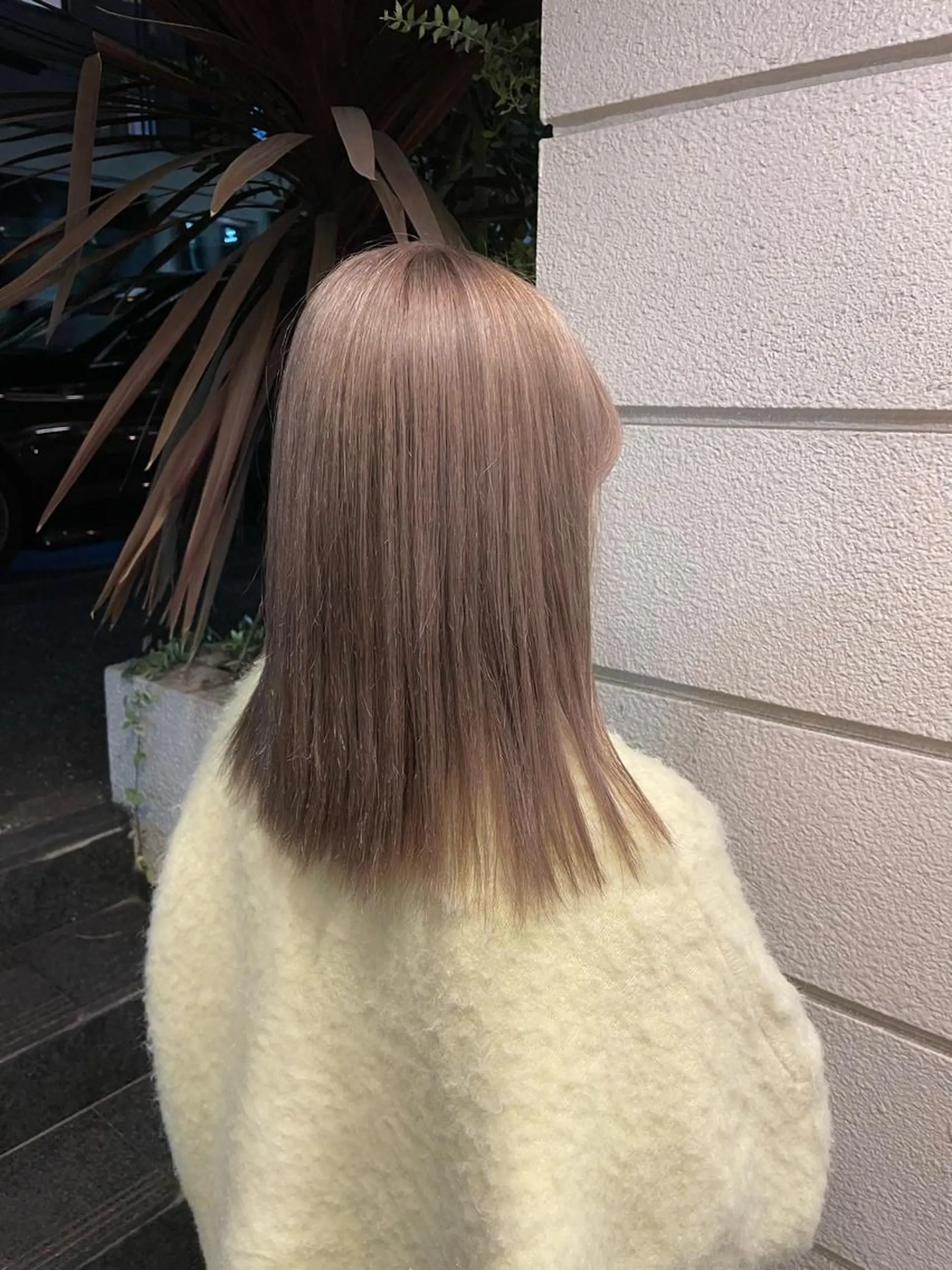 ミディアム カラー une所属・kunimi harukaのヘアスタイル