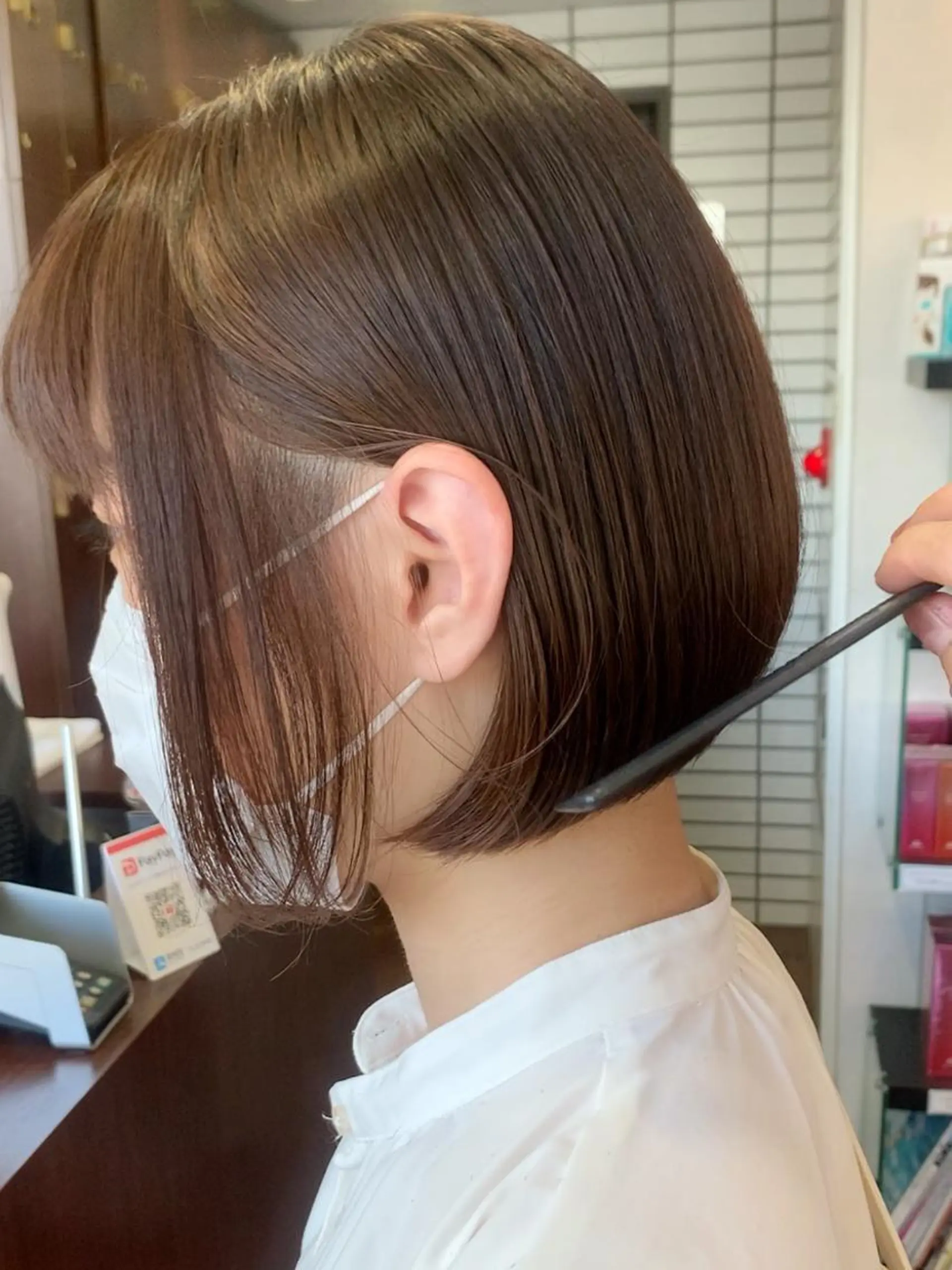 ショート ショートボブ ハンサムショート ボブ 韓国風ヘア ショートヘア 縮毛矯正/ショート/ レイヤー/畑中正敏のヘアスタイル