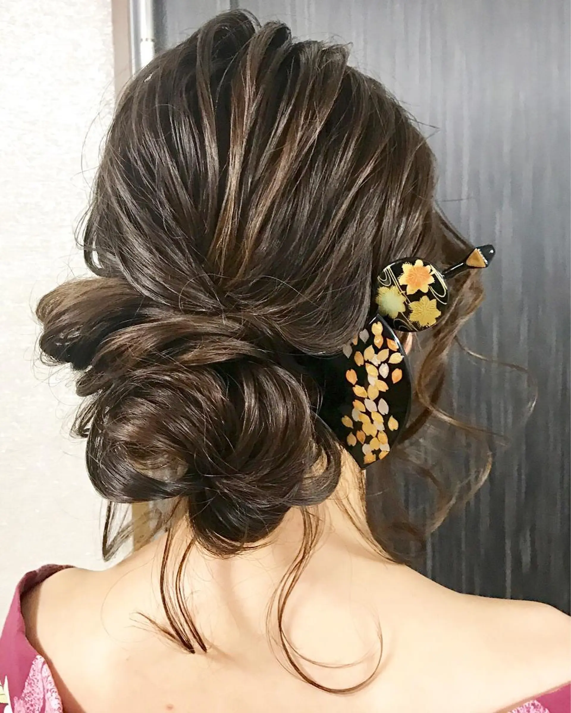 セミロング ヘアアレンジ ヘアセット 池田 景子のヘアスタイル