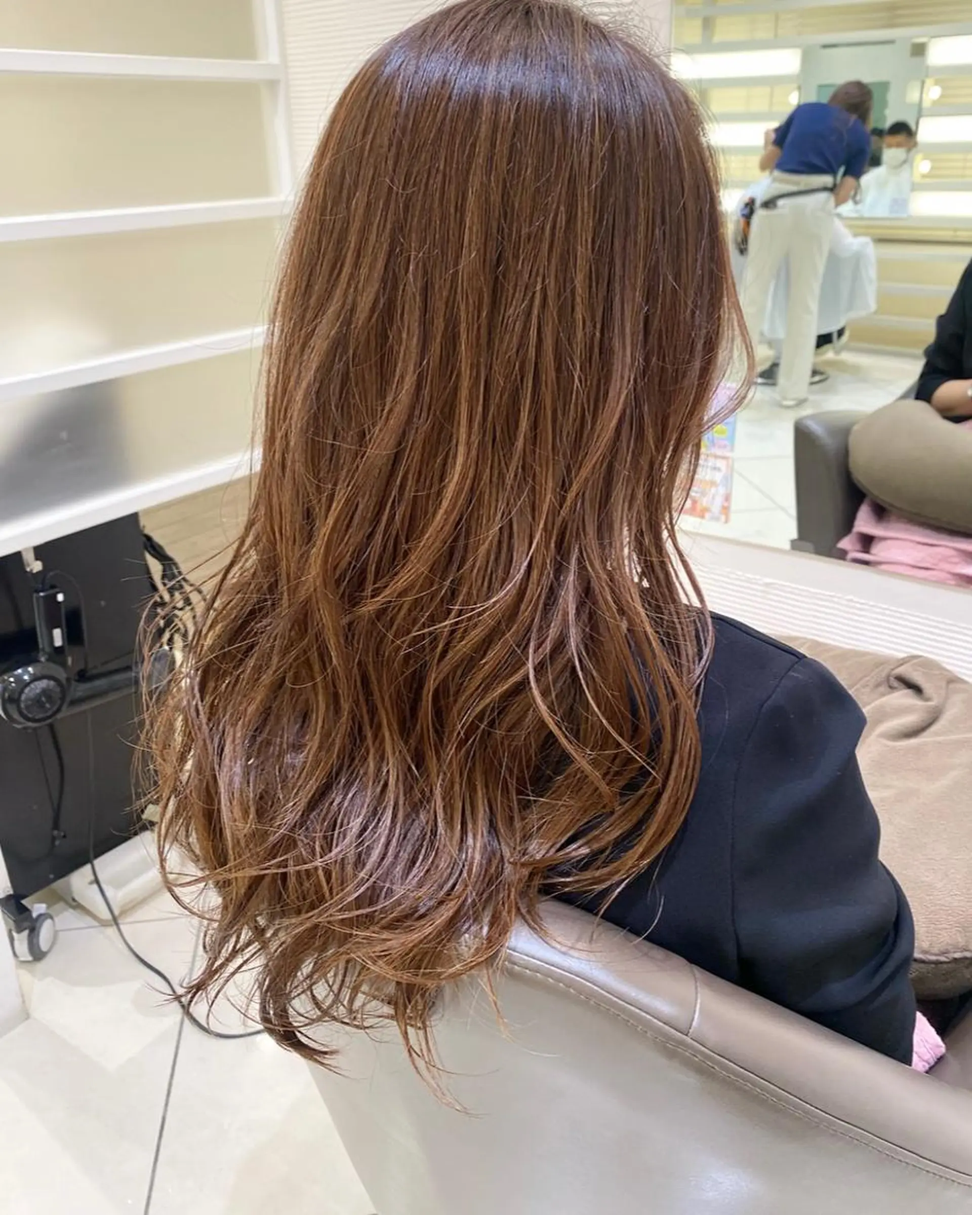 ロング カラー ヘアアレンジ 韓国レイヤー🖤🤍 /うえのゆずのヘアスタイル