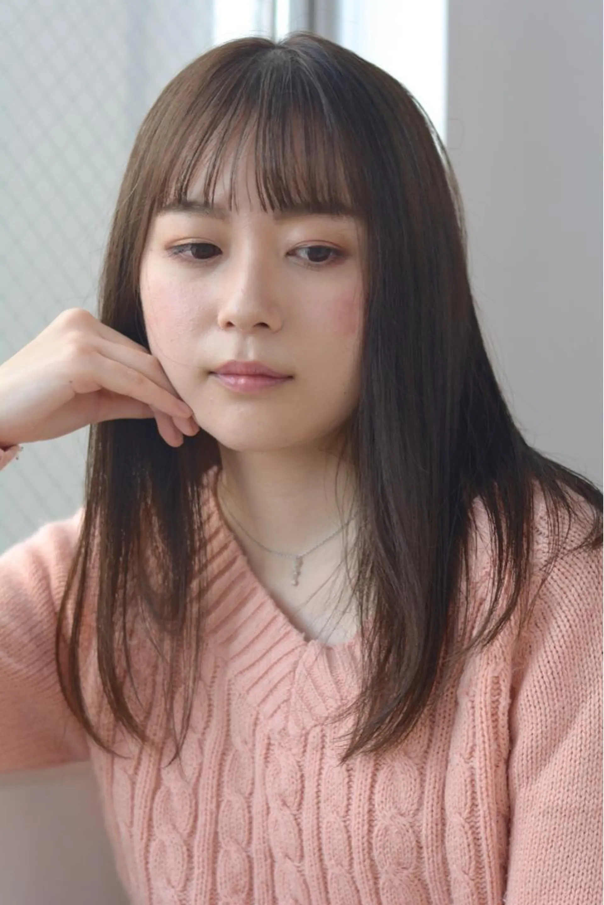 セミロング Lall  You 大阪所属・🥛洒落髪小顔cut なら龍崎🥛のヘアスタイル