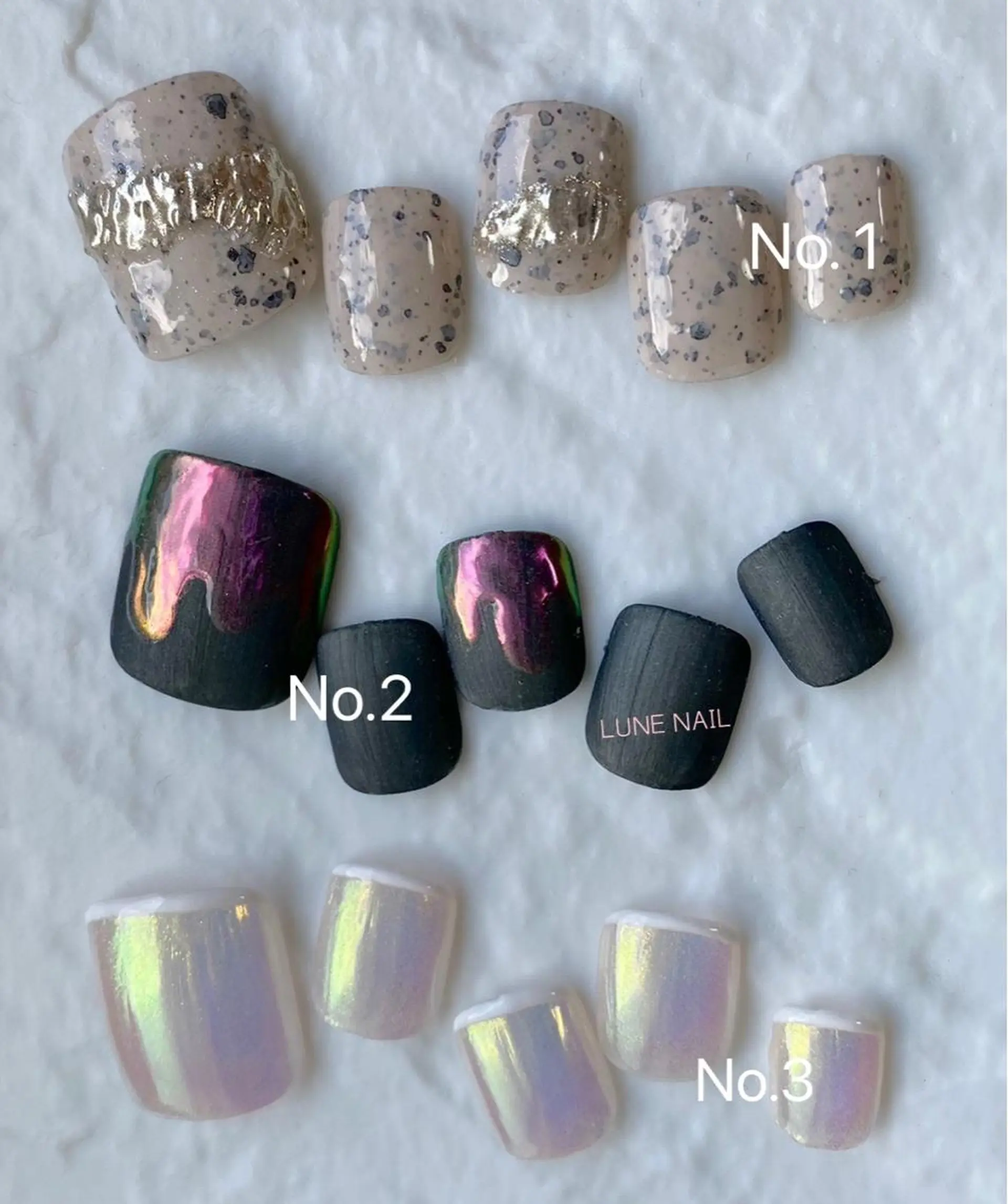 ショート ネイル シンプルネイル フットネイル LUNE NAILのその他イメージ