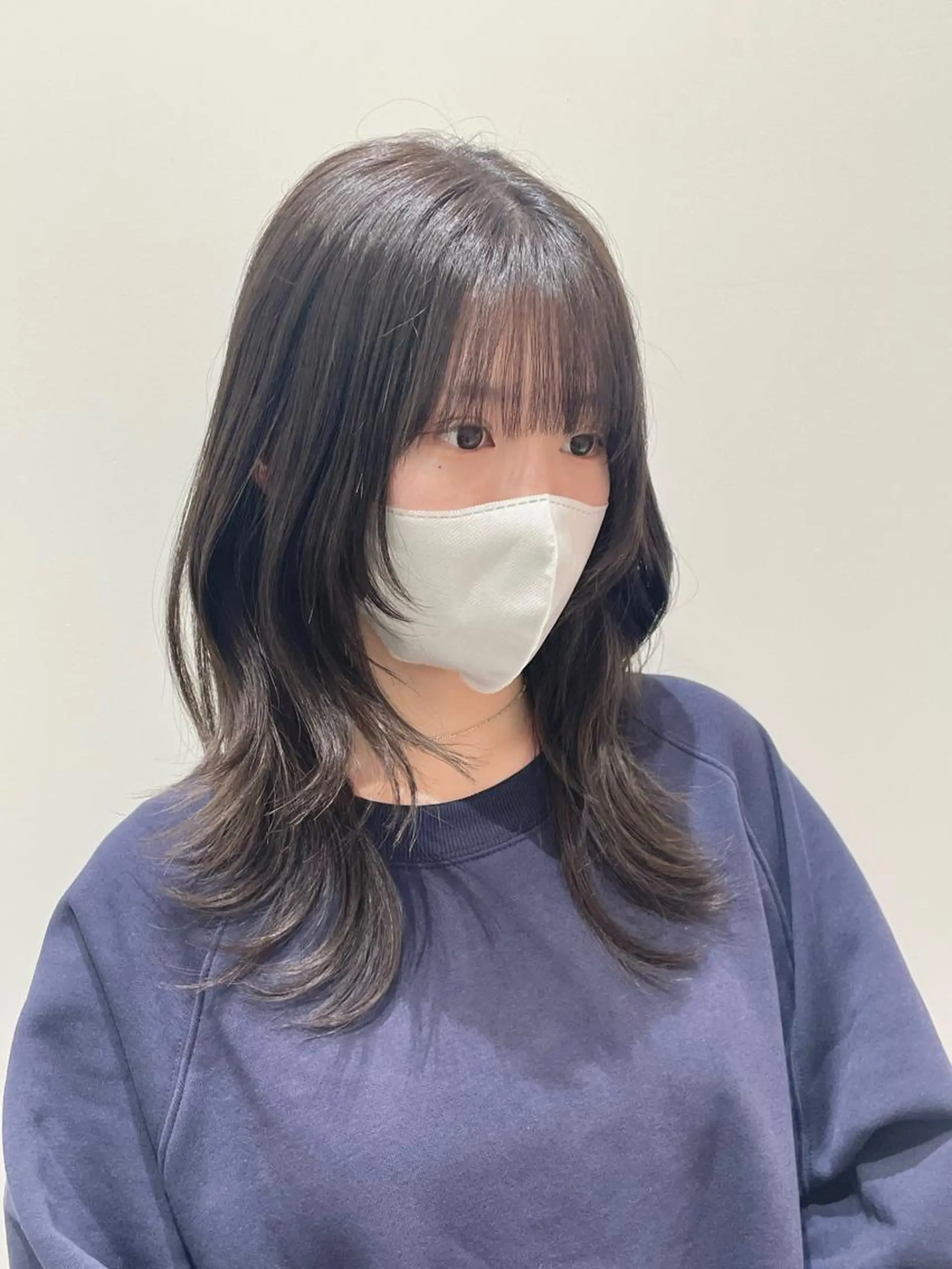 セミロング ハイレイヤー レイヤーカット カット ❤︎︎韓国ヘア❤︎︎ 𝑺𝒉𝒊𝒉𝒐のヘアスタイル