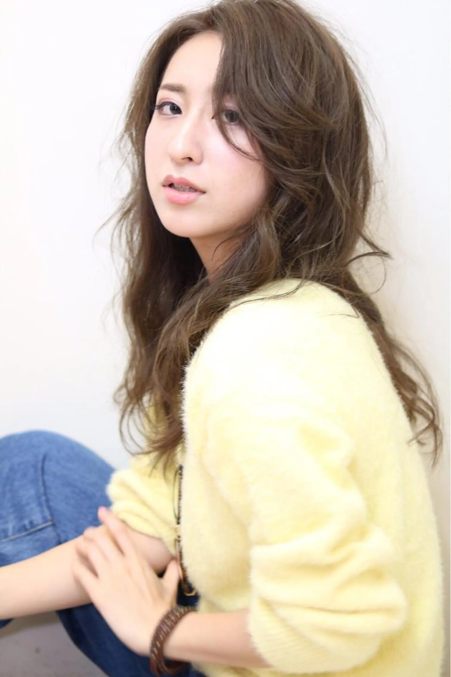 セミロング カラー パーマ 及川 翔のヘアスタイル