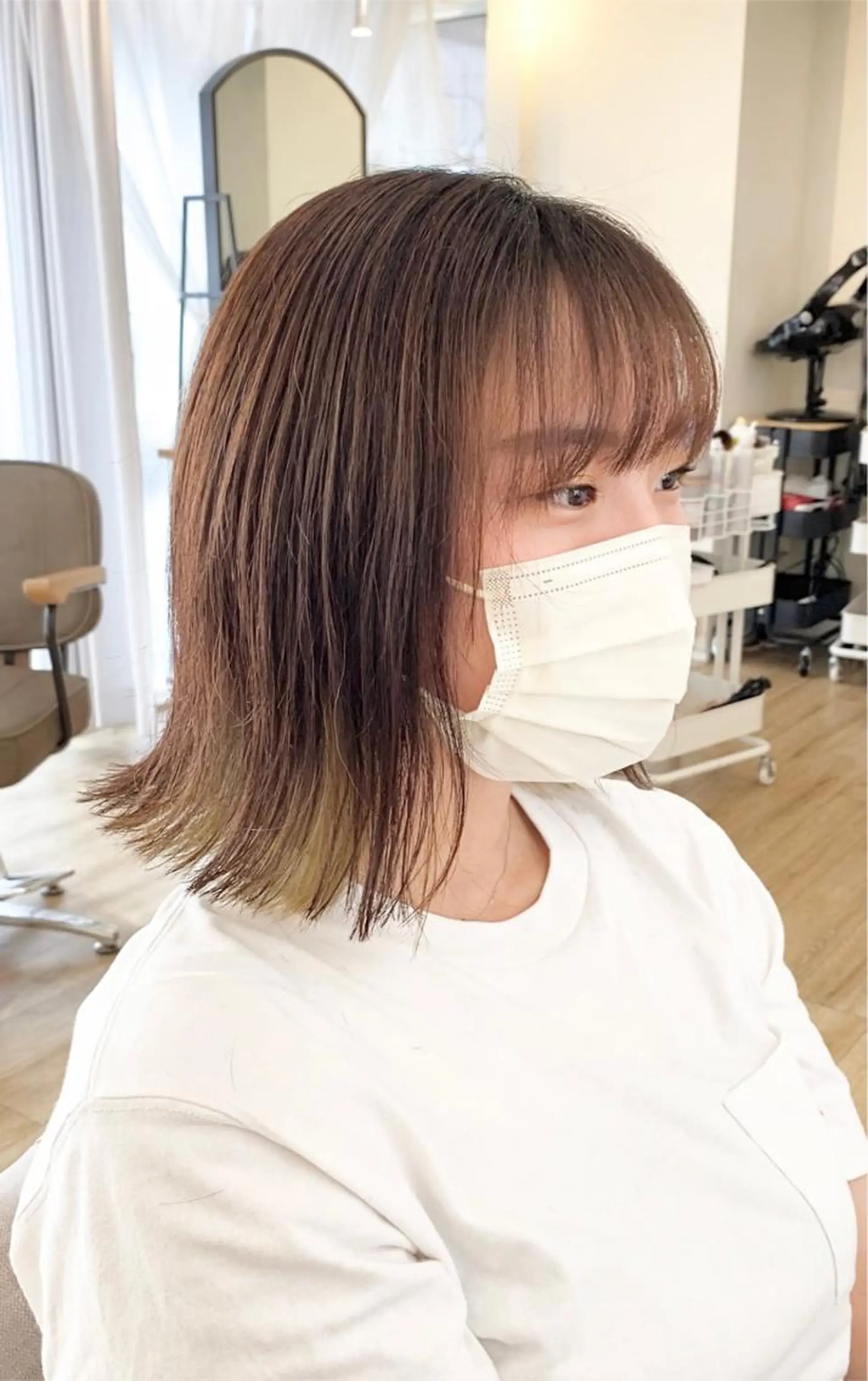 ミディアム レイヤーカット 外ハネヘア メンズスタイル HOSOKAWAのヘアスタイル