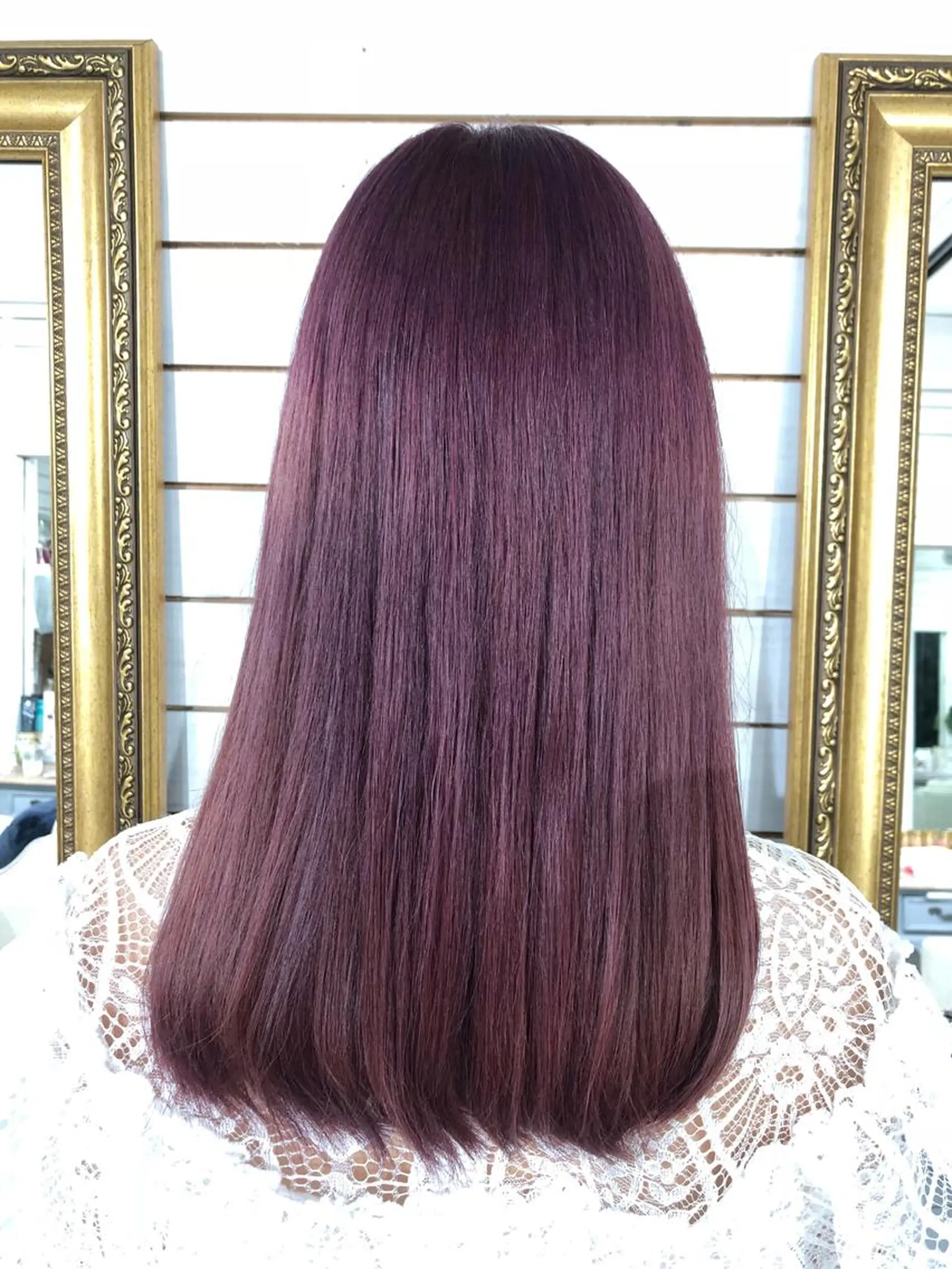 ロング パープルカラー ヘアカラー トリートメント 🧡艶髪ちゅるん髪 🫧🧡YUKI❄️のヘアスタイル