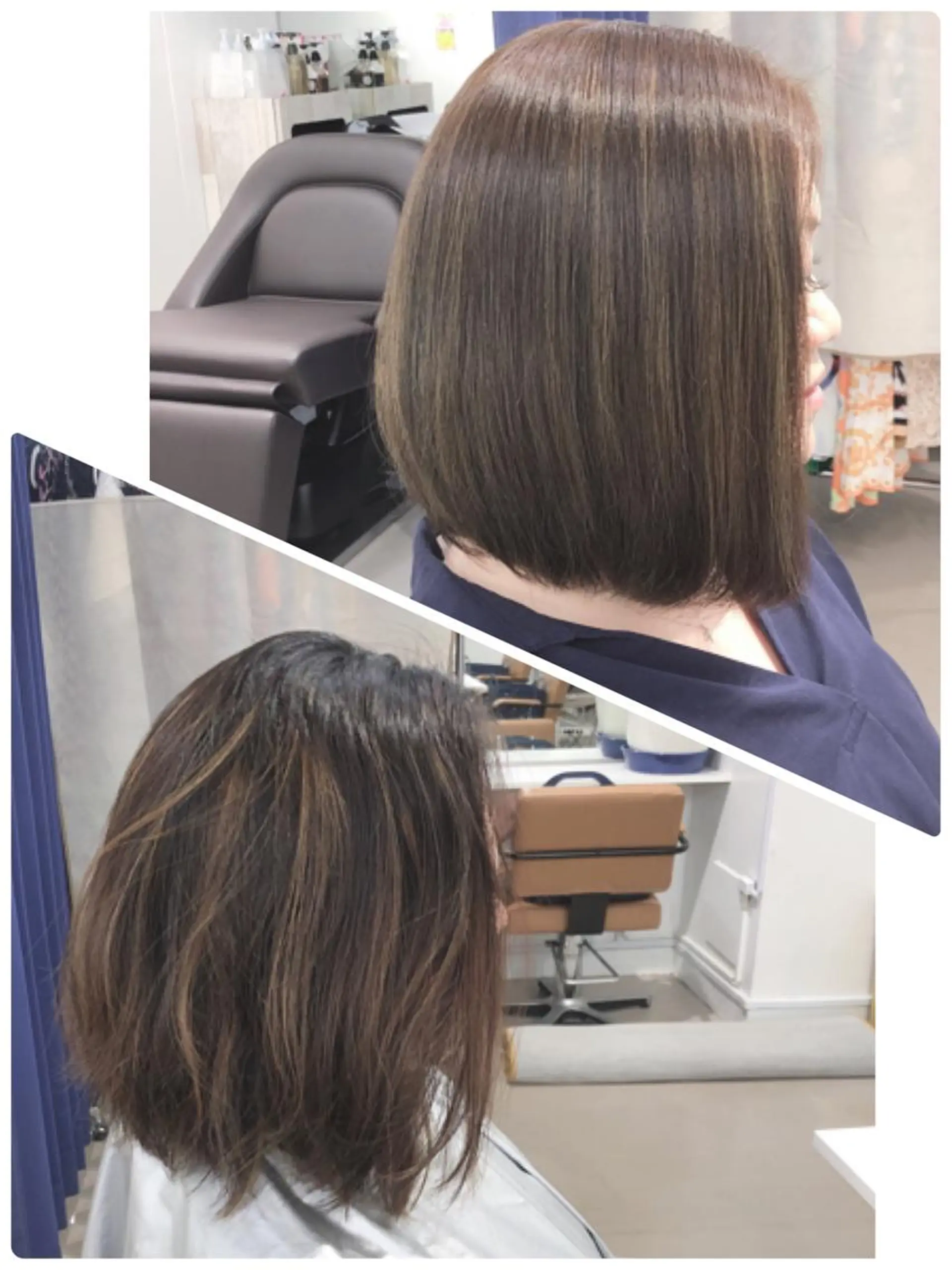 ミディアム laera 佐藤のヘアスタイル