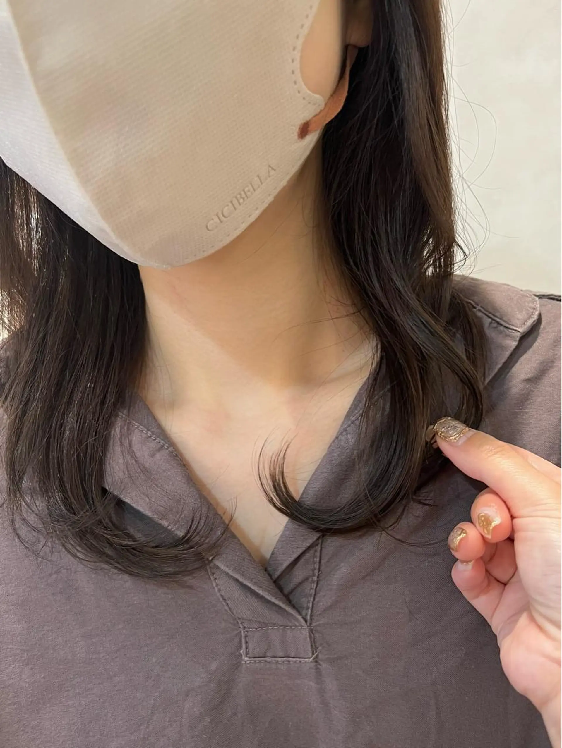 ミディアム カラー カット ヘアカラー トリートメント IVY joure Suzu.のヘアスタイル