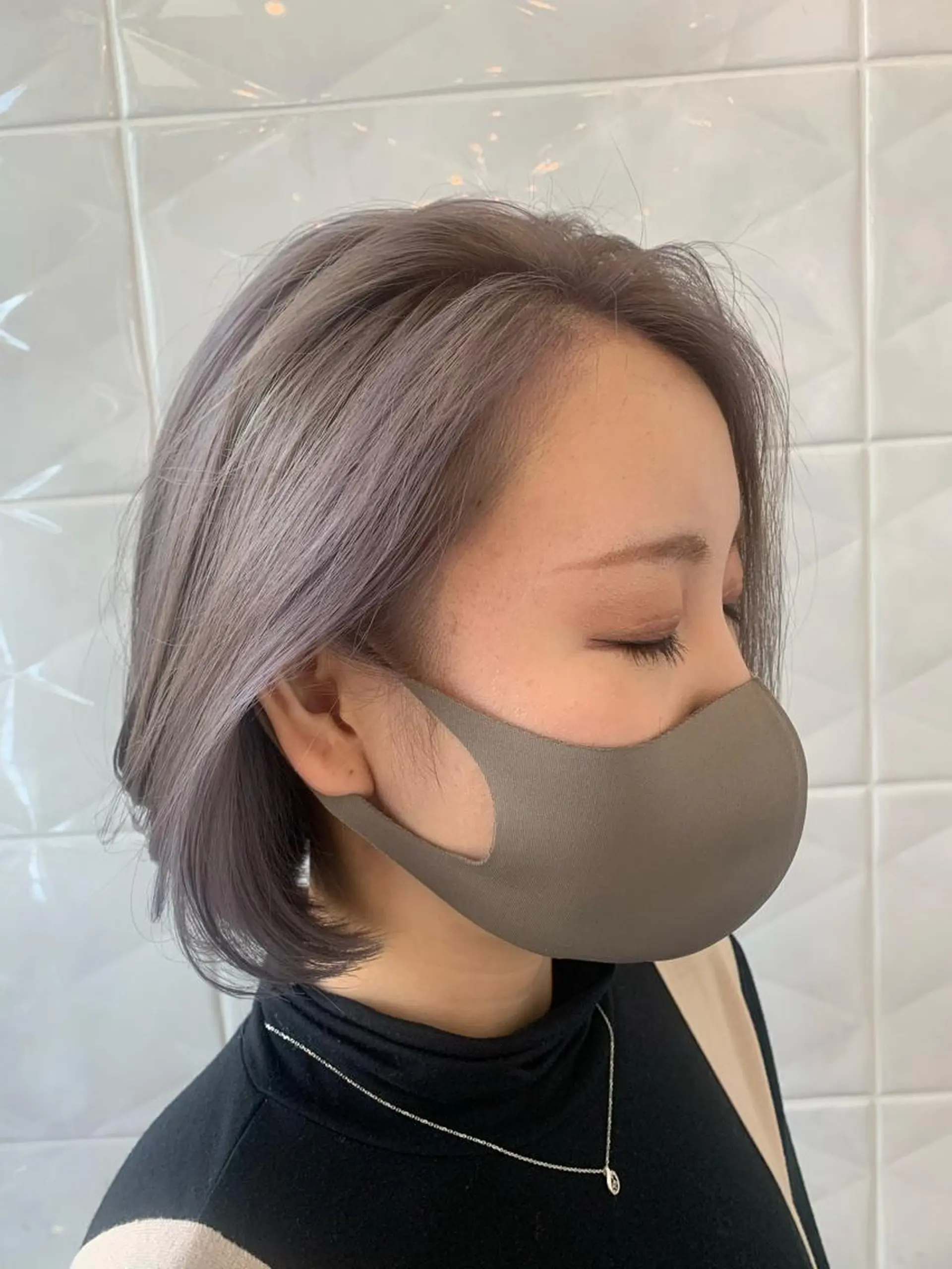 ミディアム LucksiMie ginza  明松のヘアスタイル