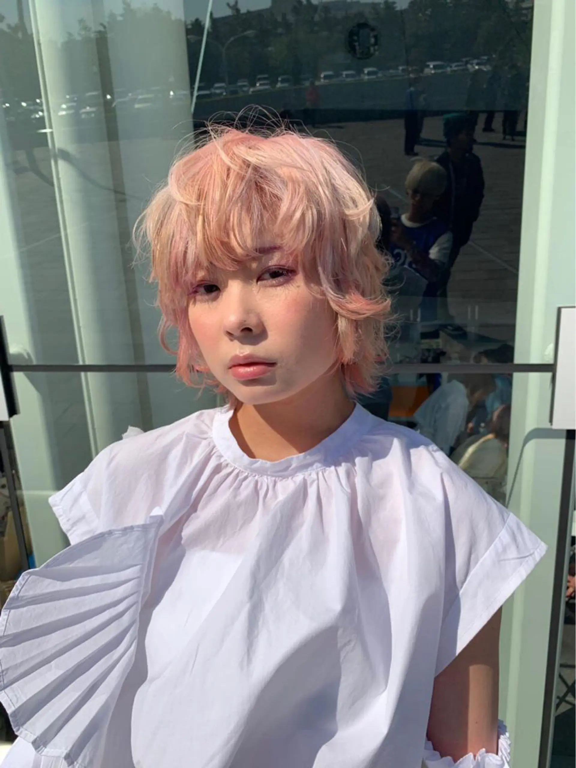 ショート カラー ハイライトカラー ハイライト ハイライト/ブリーチ /綾華のヘアスタイル