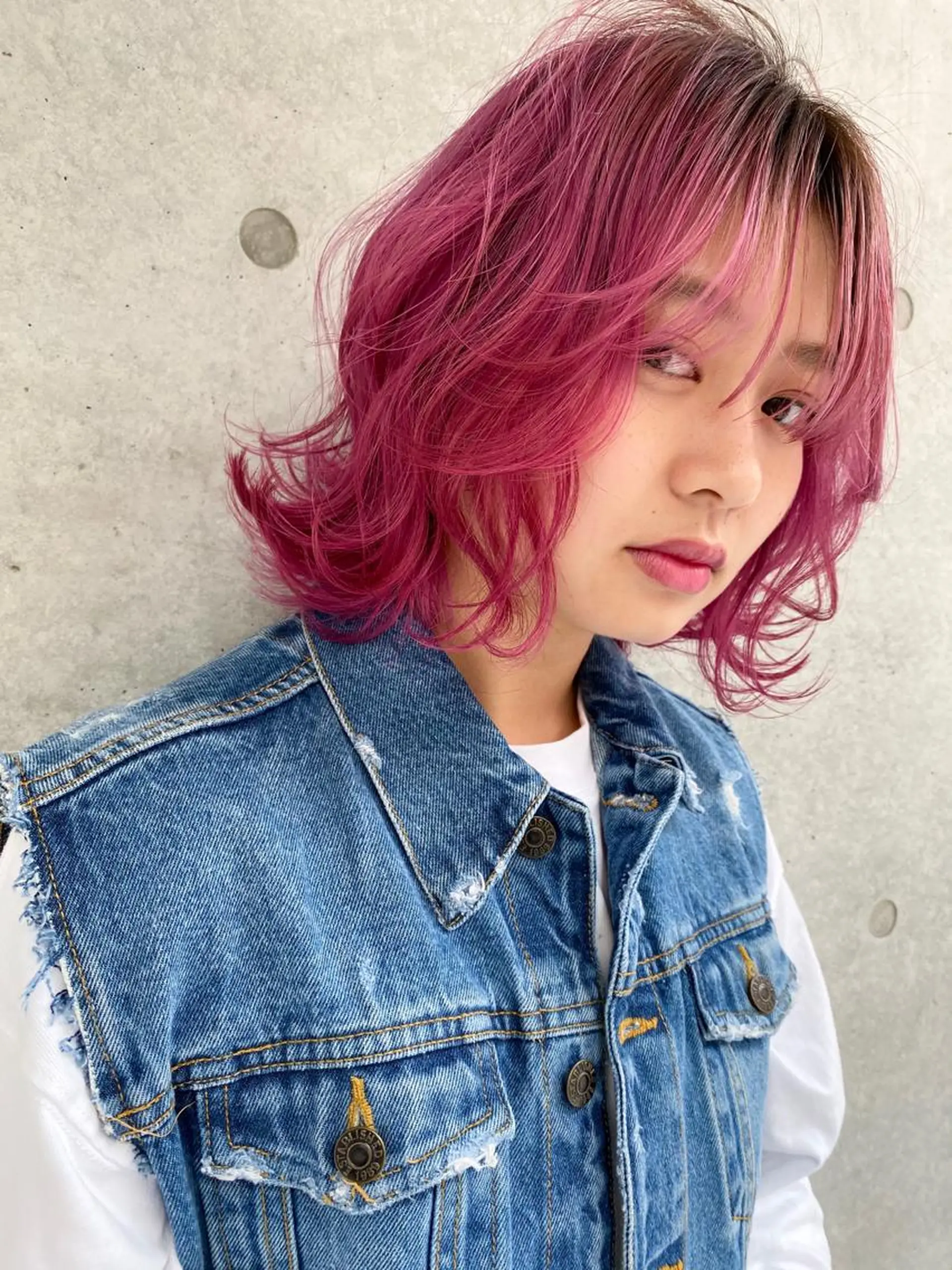 ミディアム カラー ピンクカラー ヘアカラー ness🎖️ カミカリスマ受賞のヘアスタイル