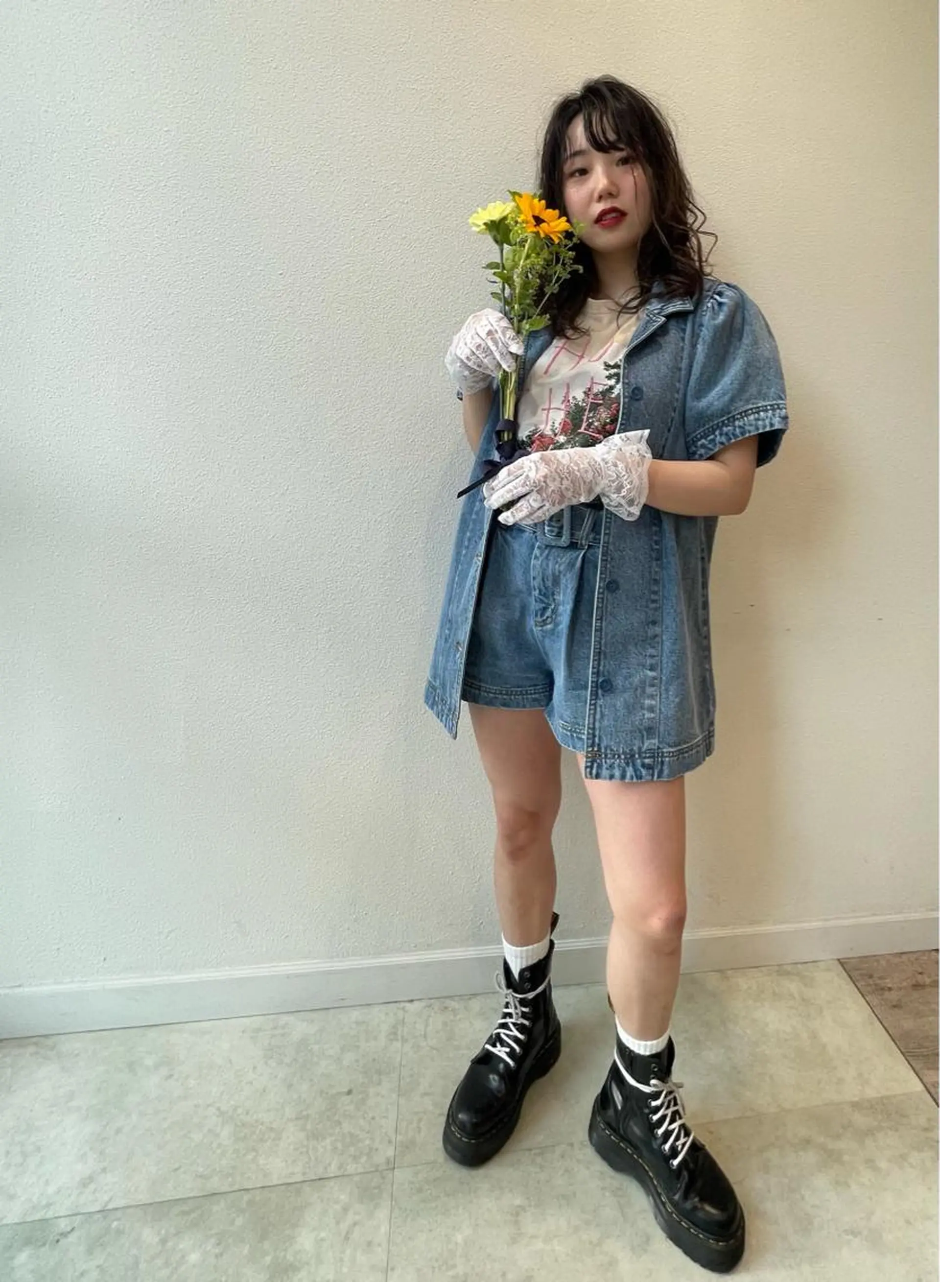 セミロング ヘアアレンジ ショート/ボブ/透明 感カラー/高橋あみのヘアスタイル