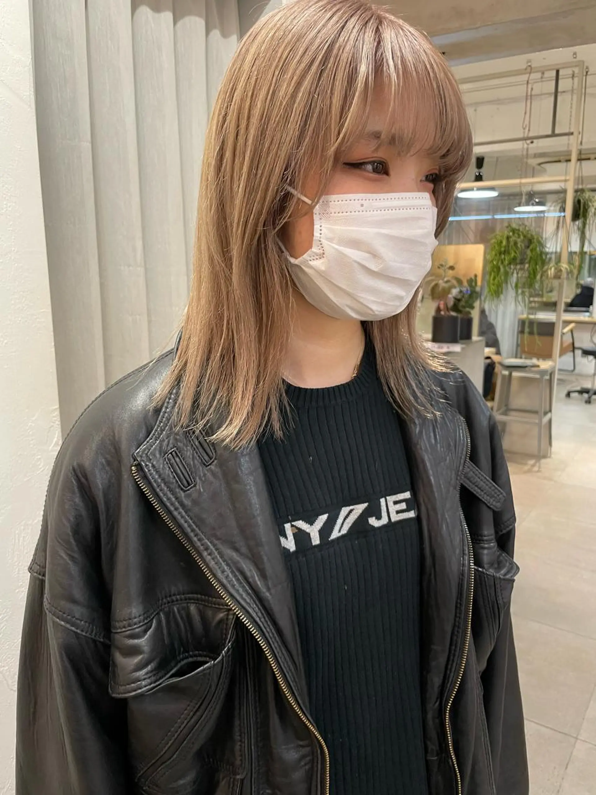 セミロング 小顔レイヤー×コンパ クトボブ/林隆平のヘアスタイル