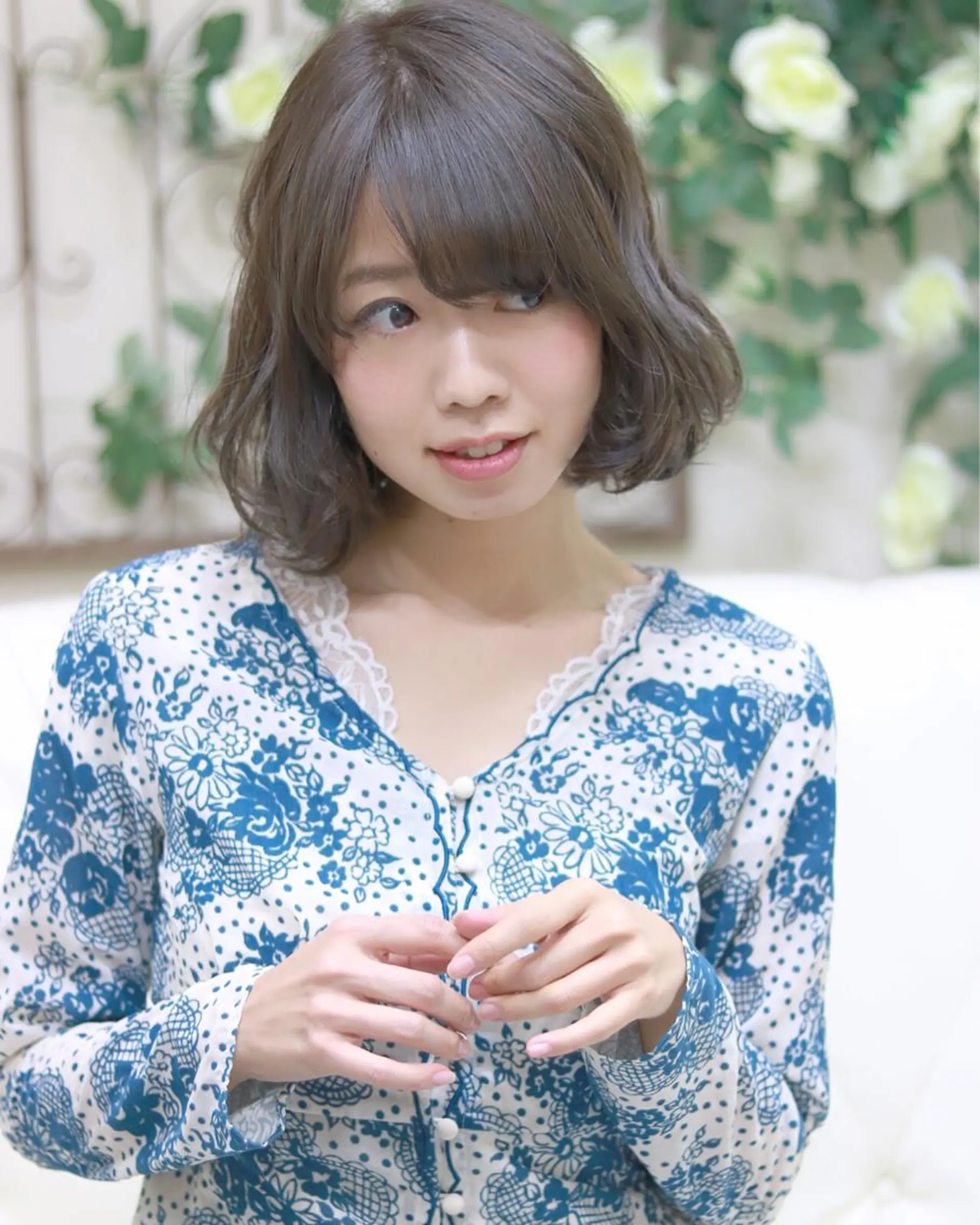 ショート カラー パーマ ボブ ストレートパーマ 柳澤 興輝のヘアスタイル