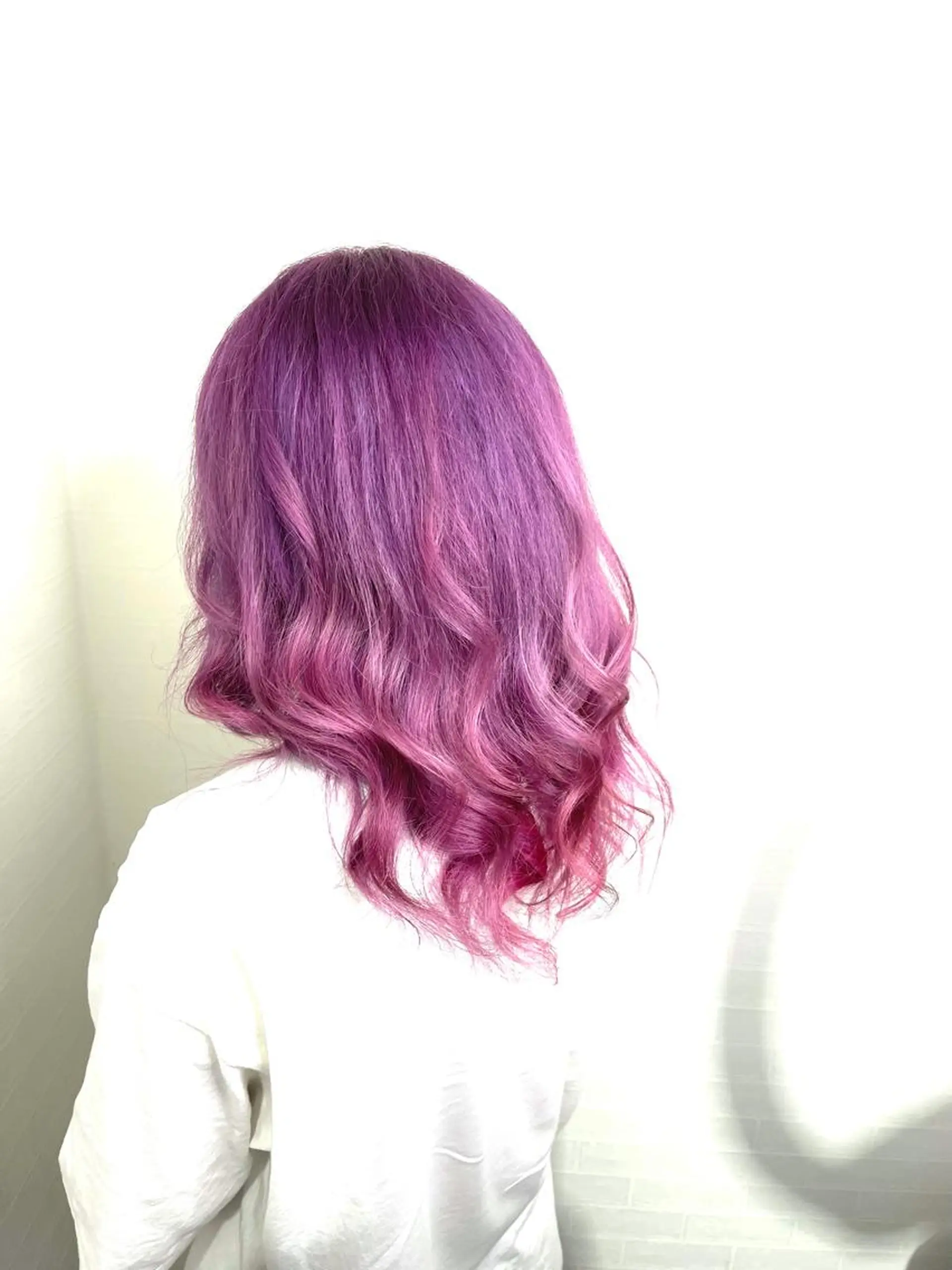 セミロング カラー 🎀艶ブリーチカラー 🎀Fan.🎀秋山のヘアスタイル