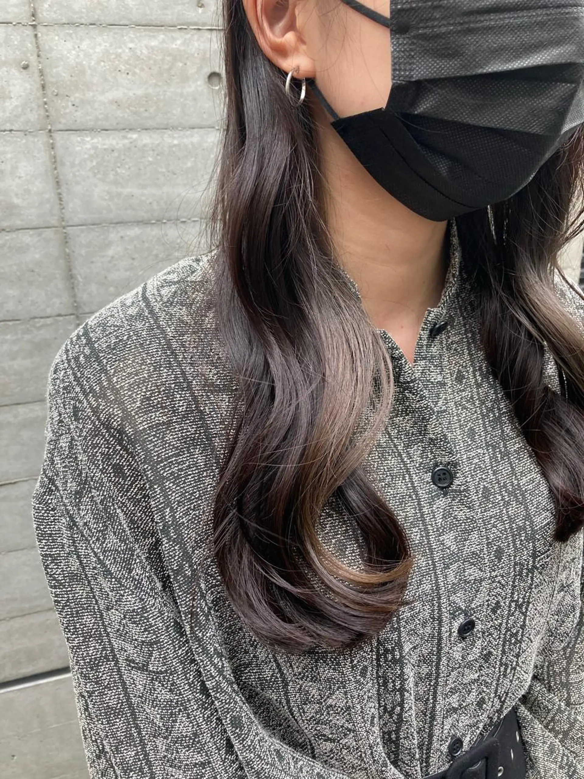 ロング カット ヘアカラー トリートメント ✨色持ちの良い艶 カラー✨蟹江真世のヘアスタイル