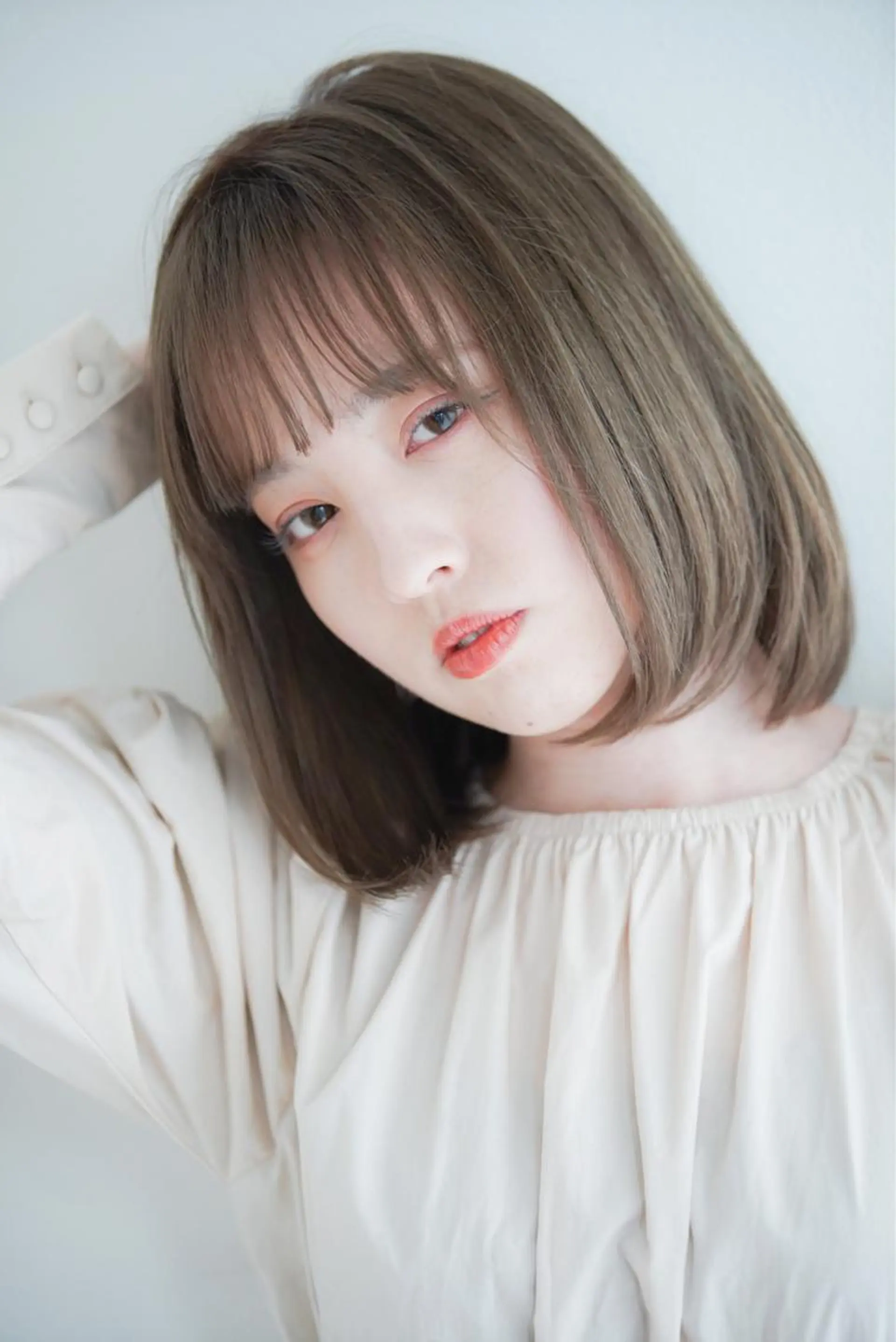 ミディアム 堀田 英樹のヘアスタイル