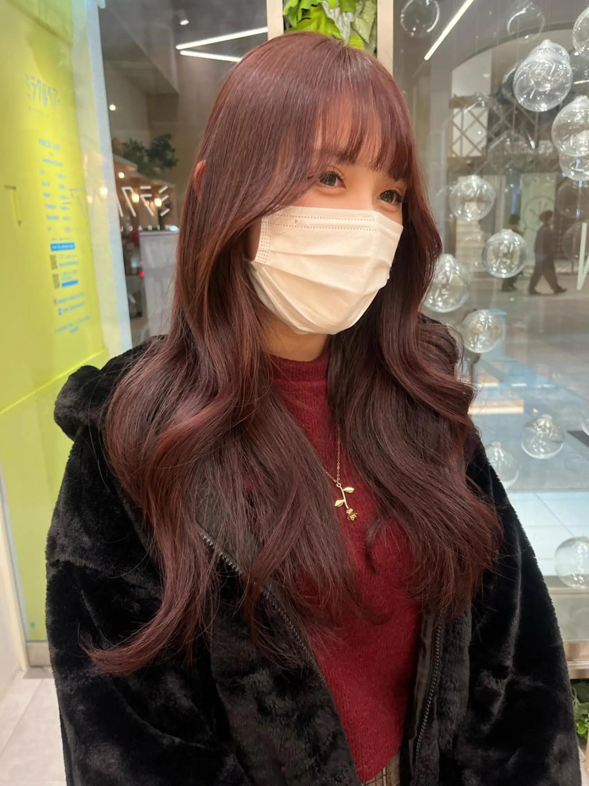 カラー ピンクカラー 🟣niw SHUNNA🟣のヘアスタイル